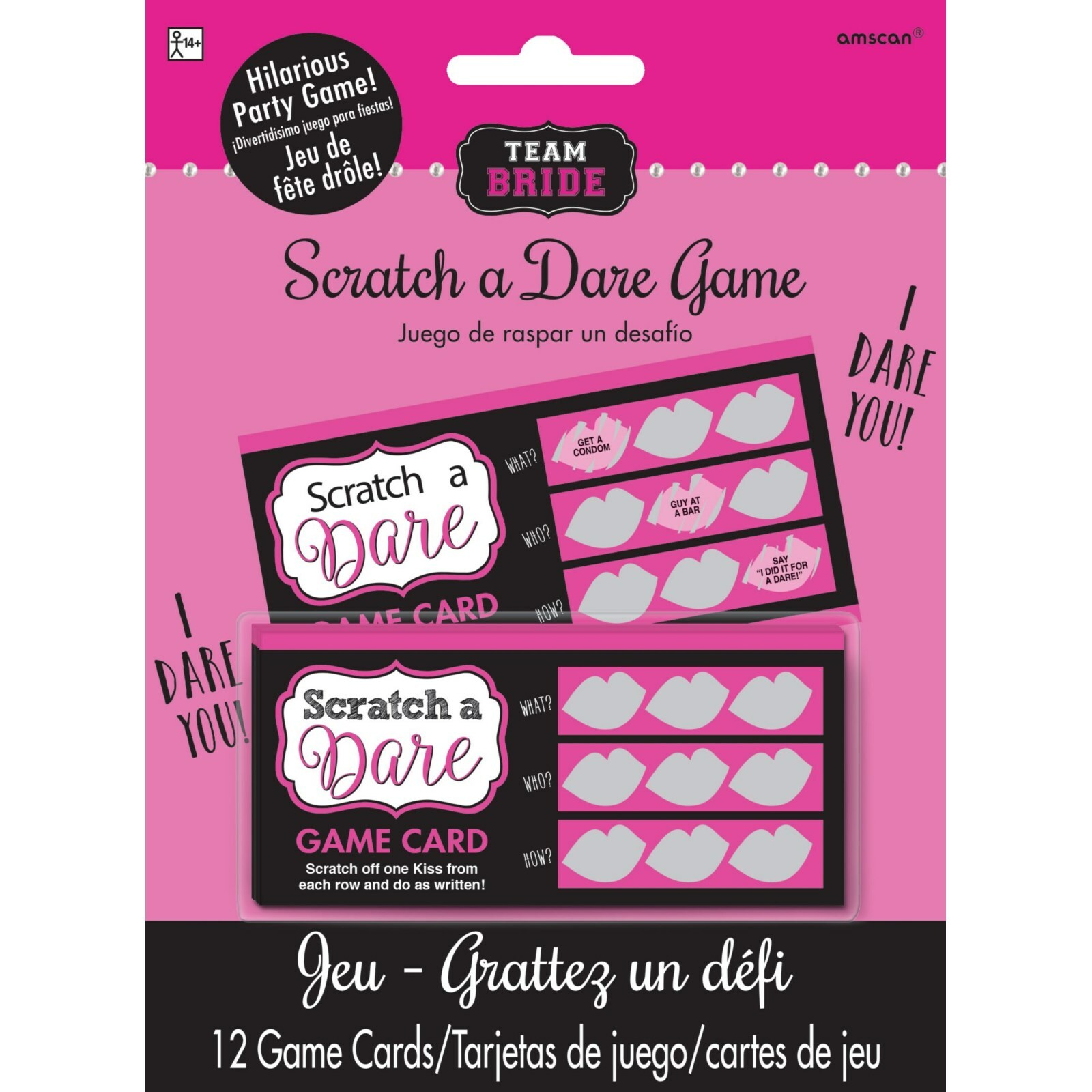 Hen's Night Scratch a Dare Game (Pack of 12)