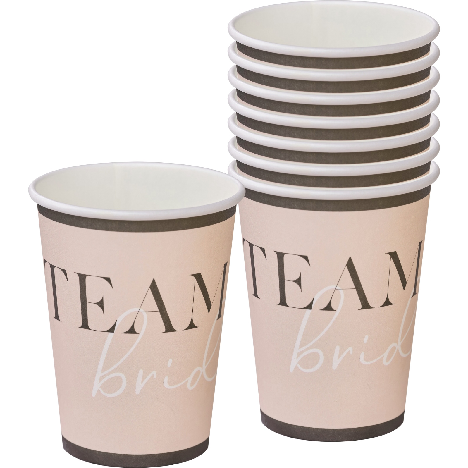 Ginger Ray Team Bride Hen Paper Cups (Pack of 8) 