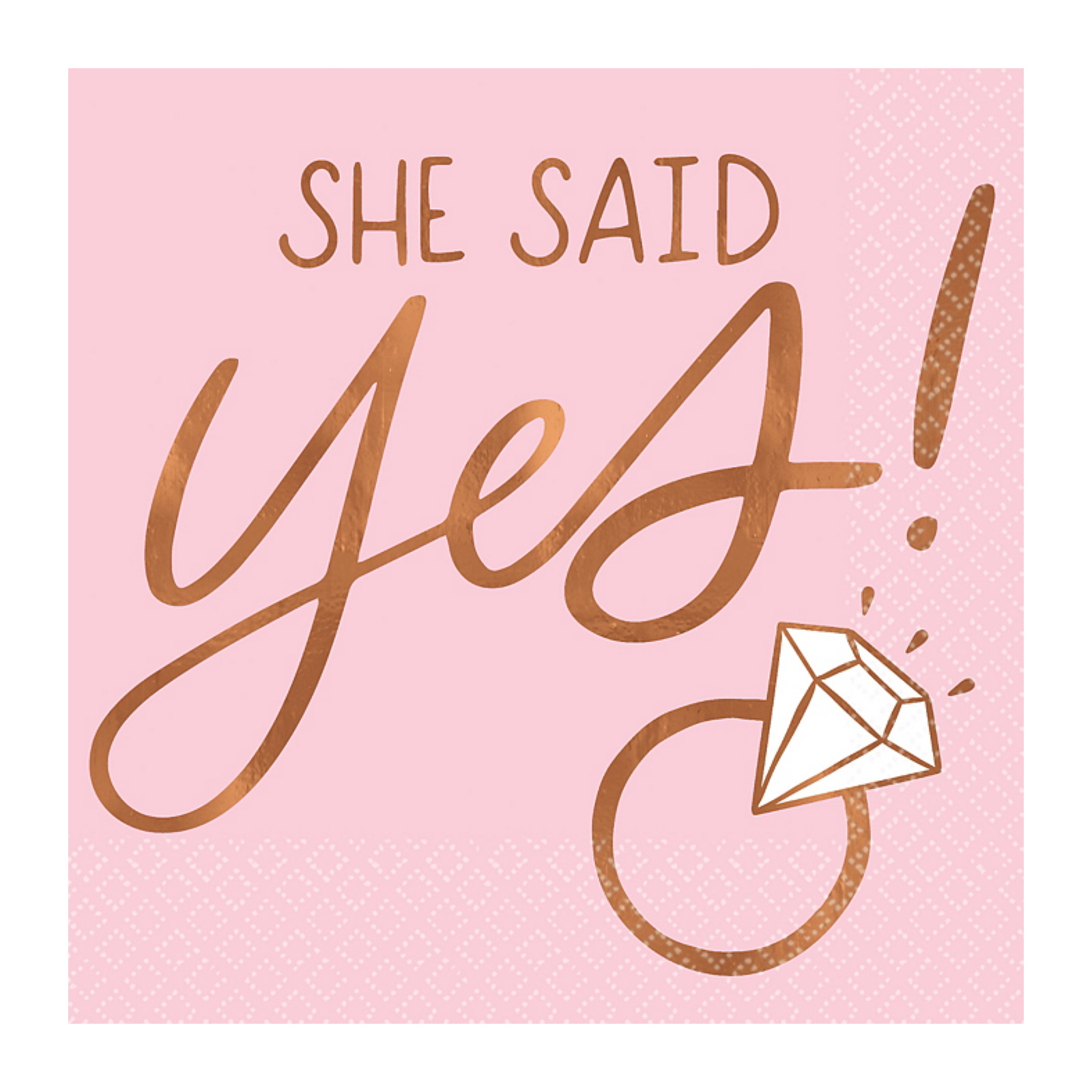 Blush Bridal Shower Small Paper Napkins / Serviettes (Pack of 16)