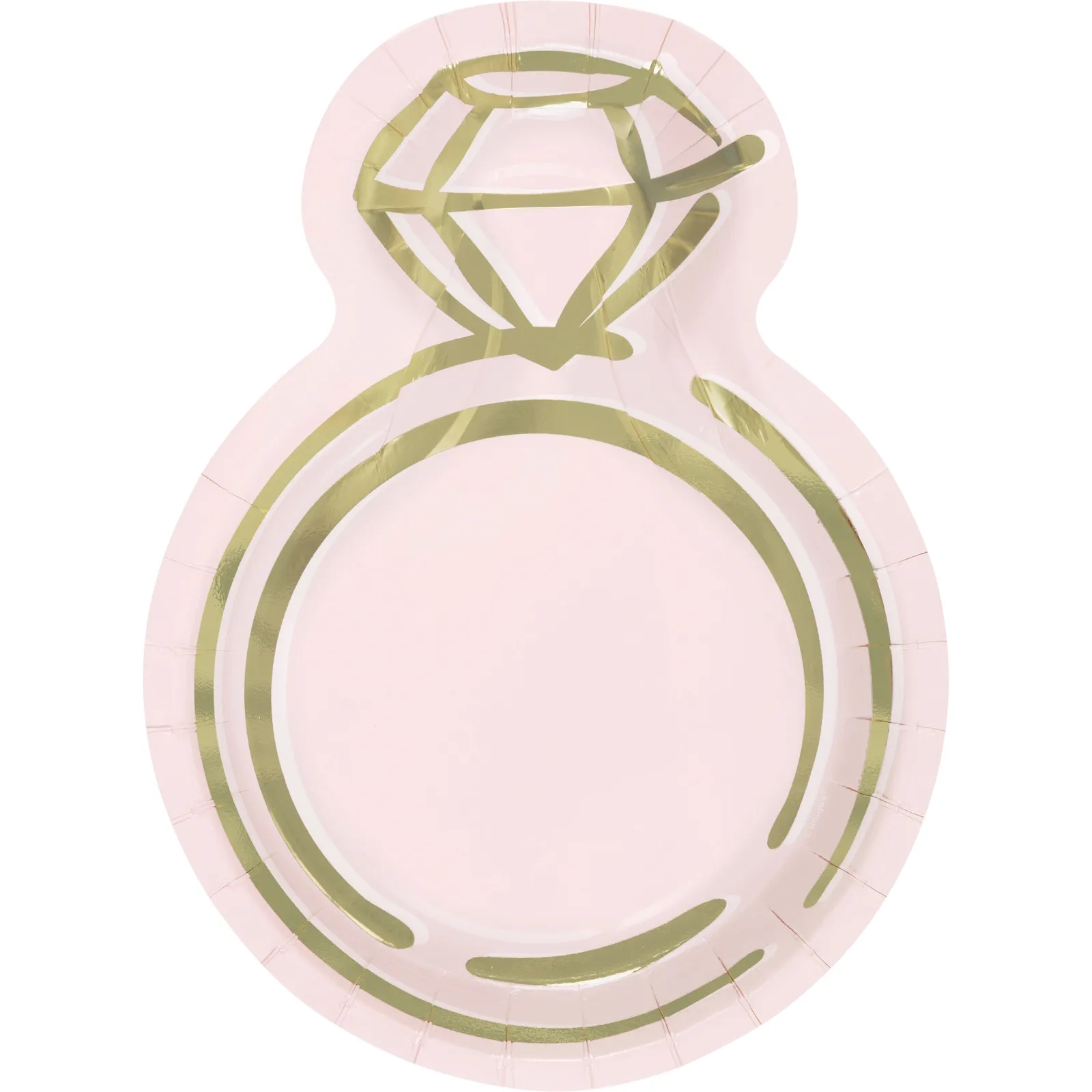 Engagement Ring Small Paper Plates (Pack of 8) 