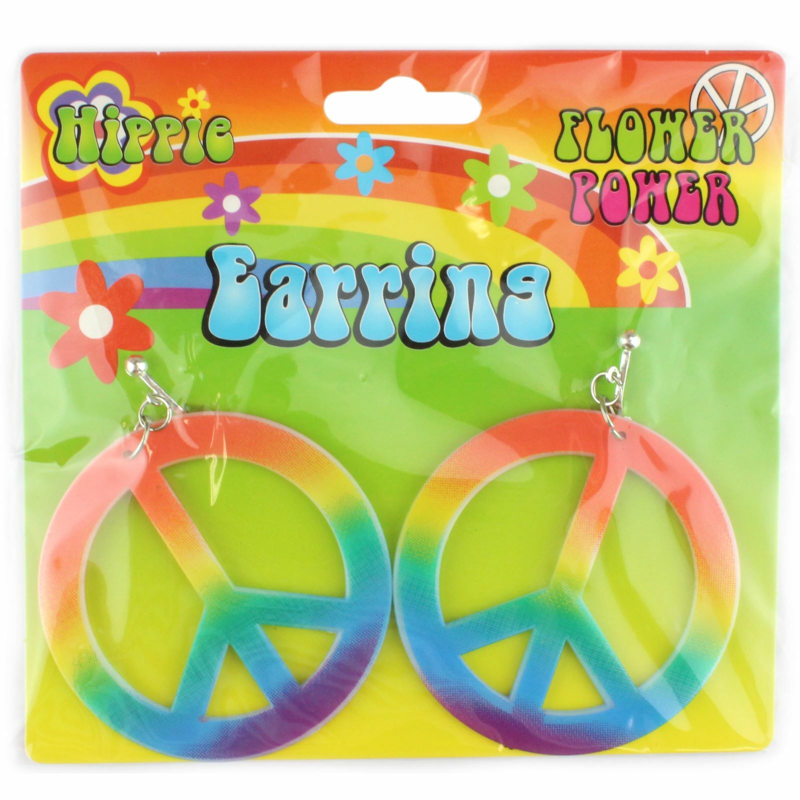 Peace Sign Clip-on Earrings
