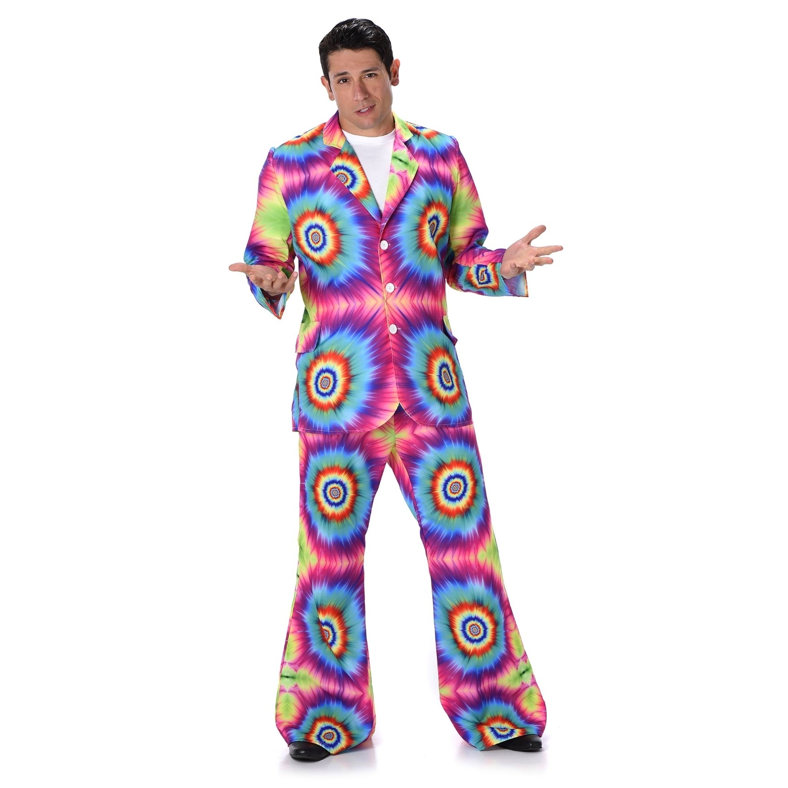 Tie Dye Suit Mens Costume Large