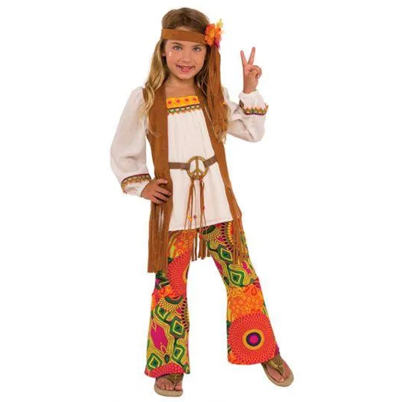 Flower Hippie Child Costume Large