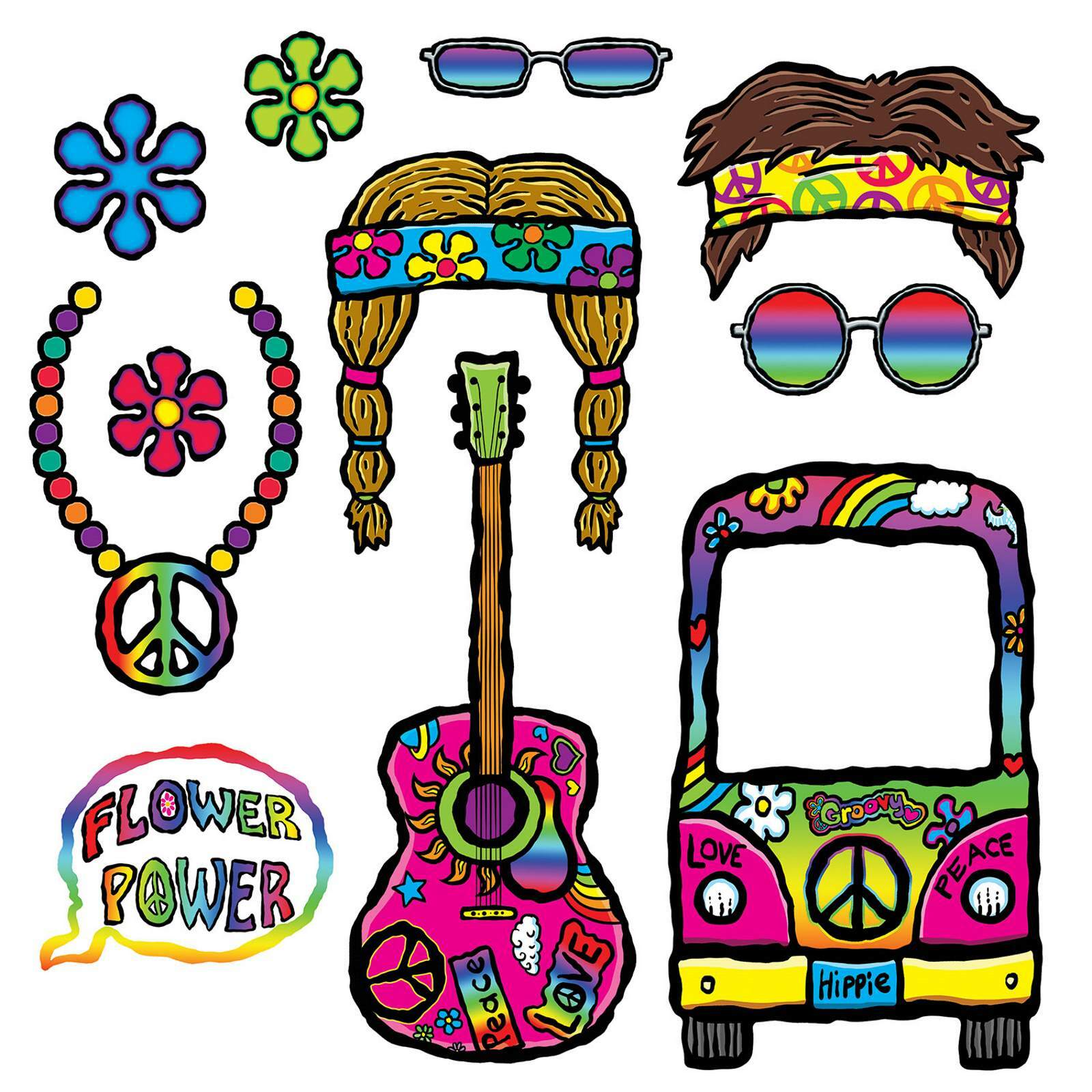 60's Photo Prop Signs (Pack of 11)