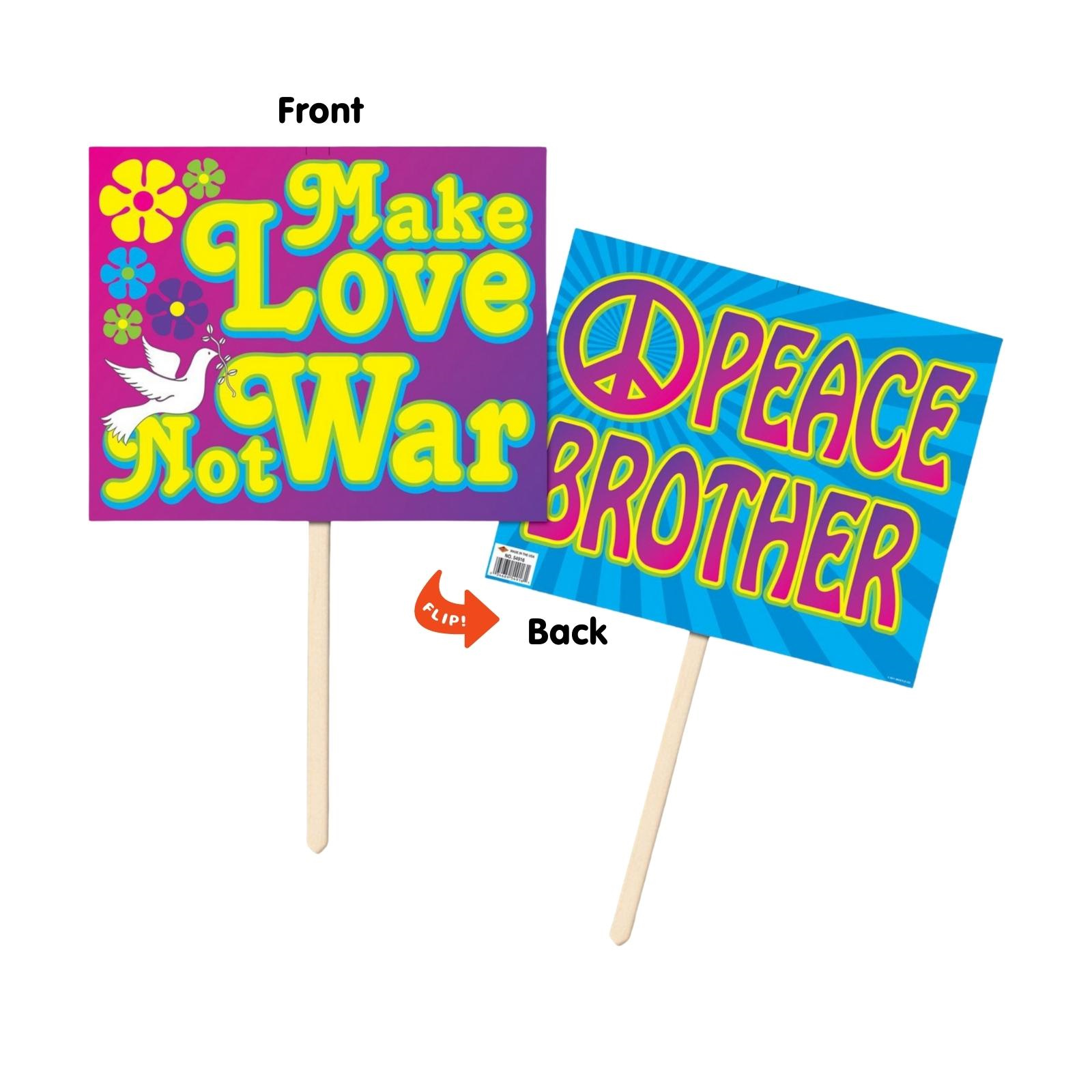 60's Hippie Yard Sign