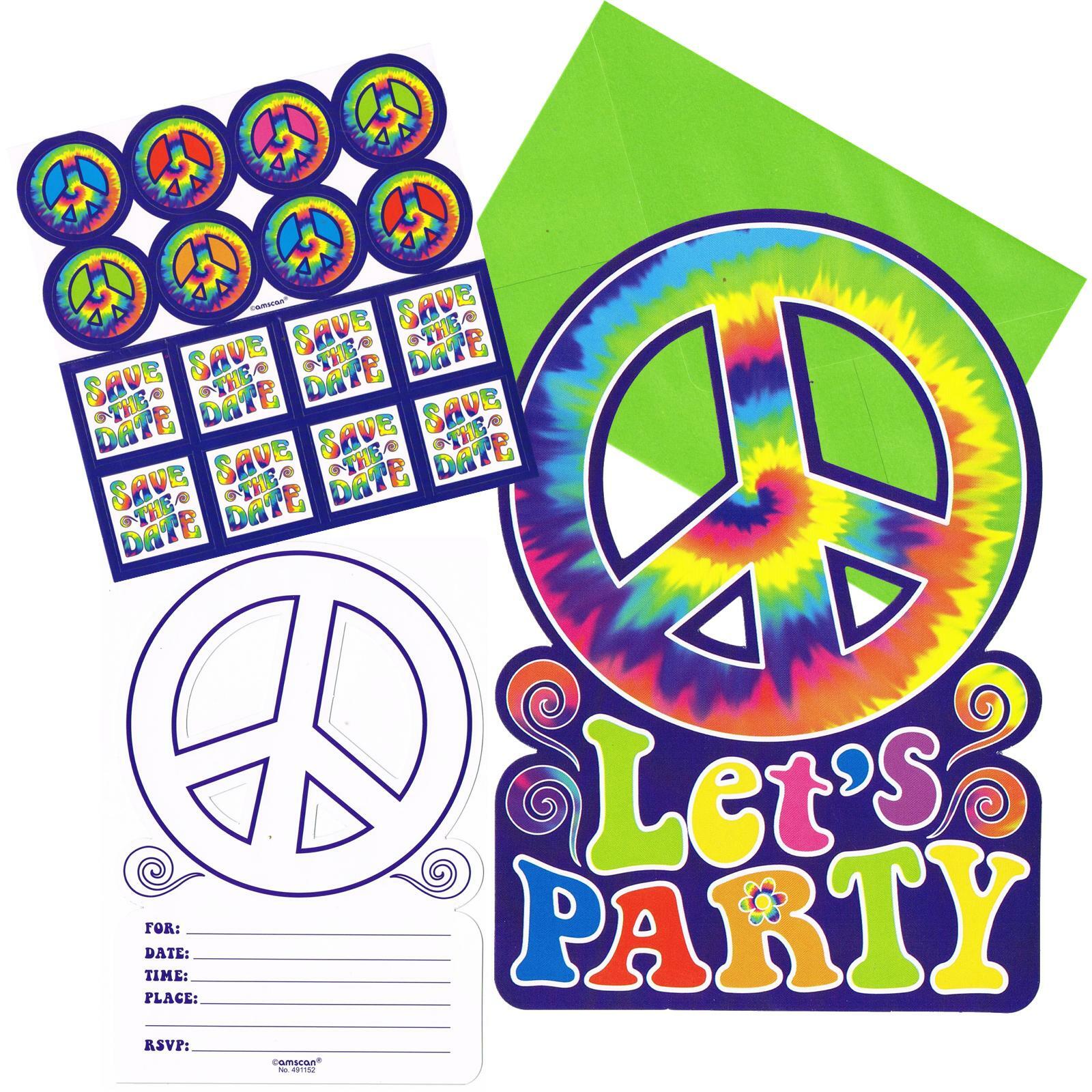 Feeling Groovy Party Invitation Set (Pack of 8)
