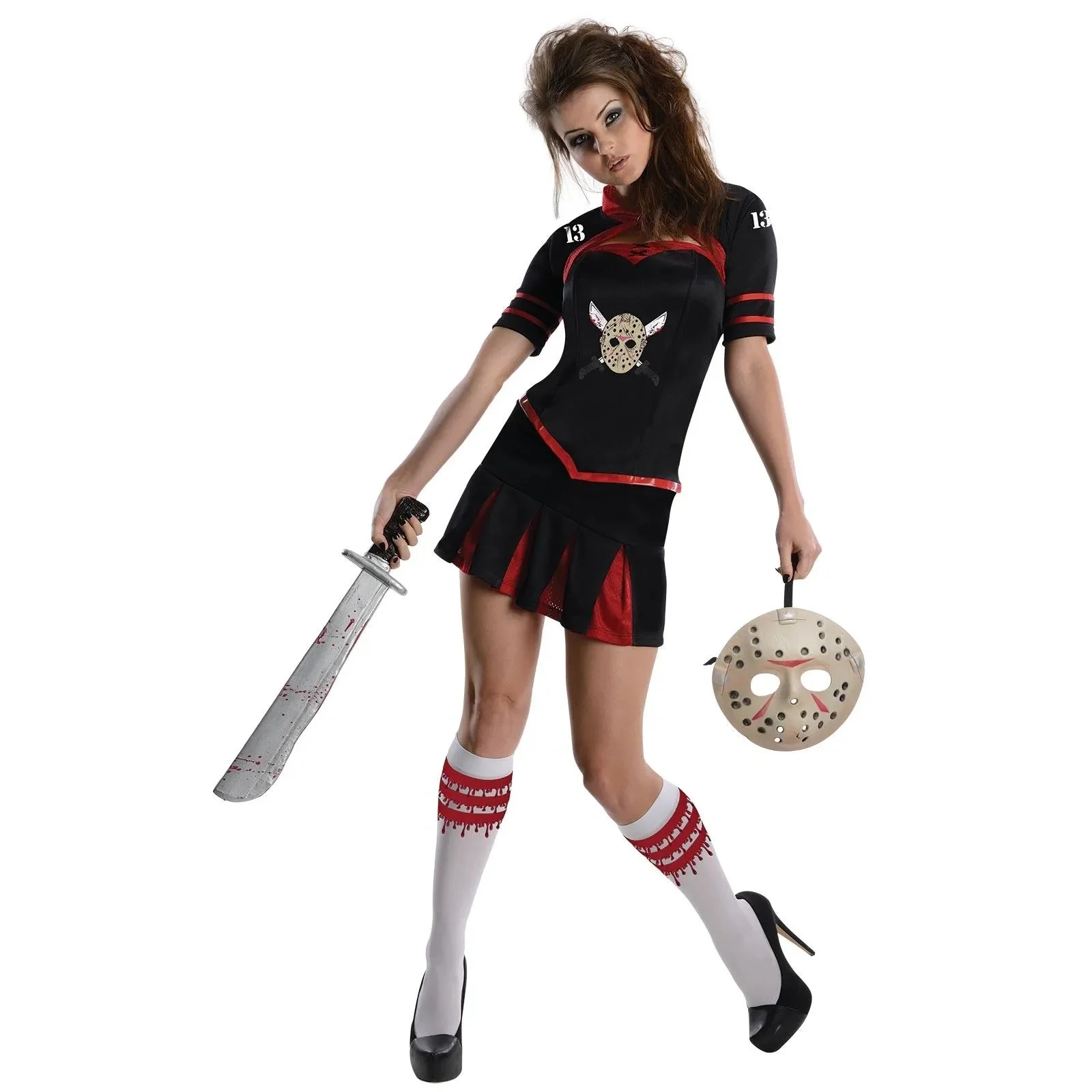 Friday the 13th Jason Cheerleader Secret Wishes Adult Costume Extra Small