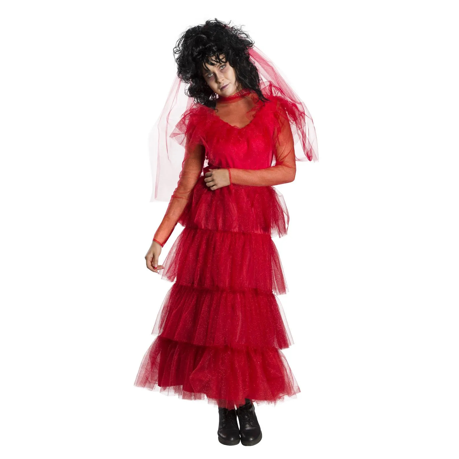 Beetlejuice Lydia Deetz Wedding Dress Adult Costume Medium