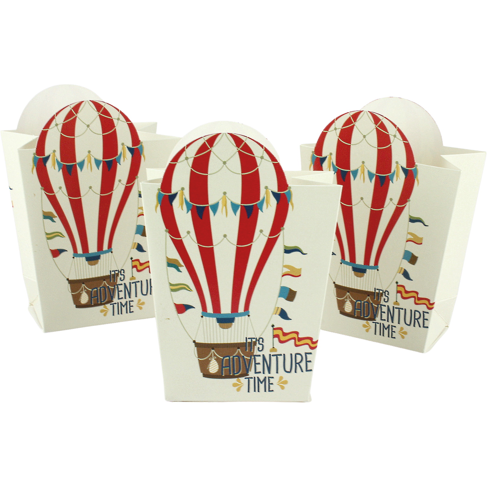 Vintage Hot Air Balloon Mini Treat Boxes (Pack of 6)