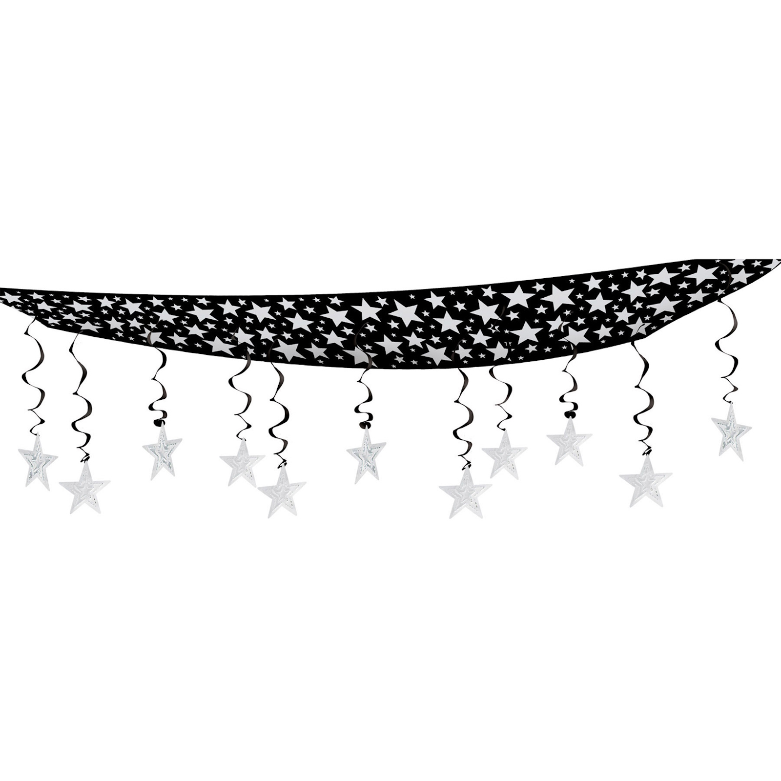 The Stars Are Out Silver Ceiling Decoration