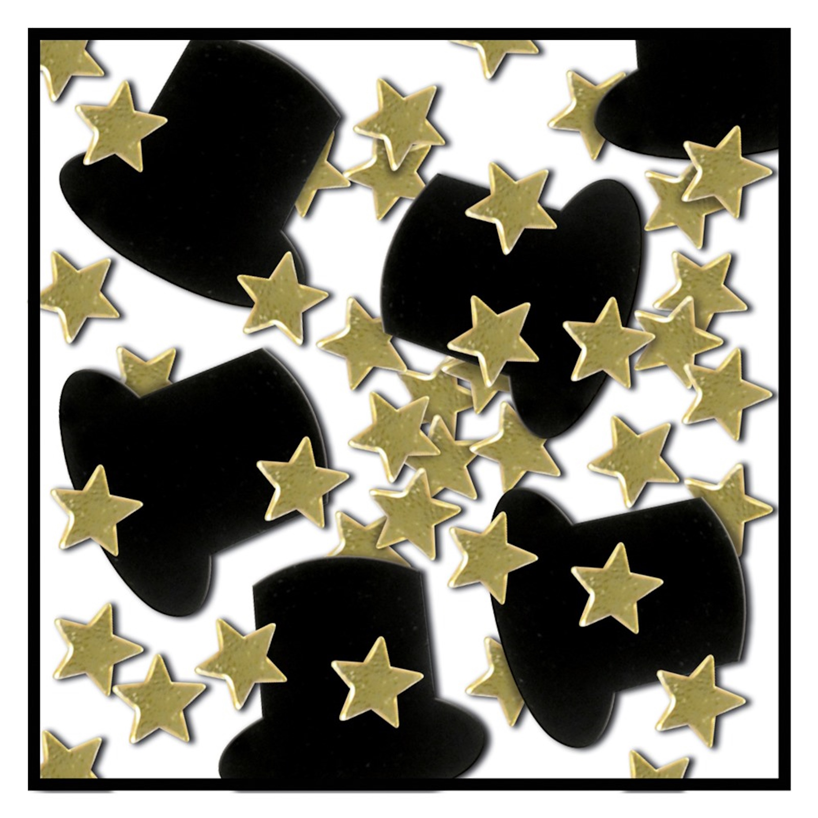 Top Hat and Stars Confetti/Table Scatters