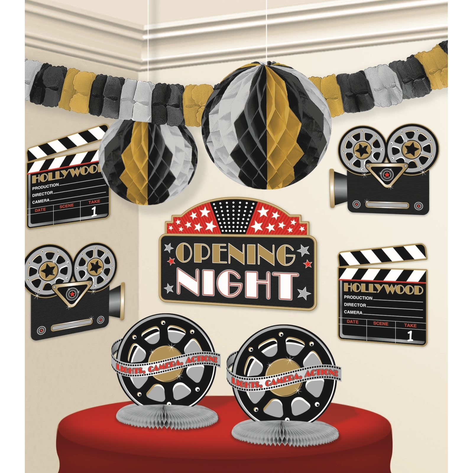 Hollywood Party Room Decorating Kit