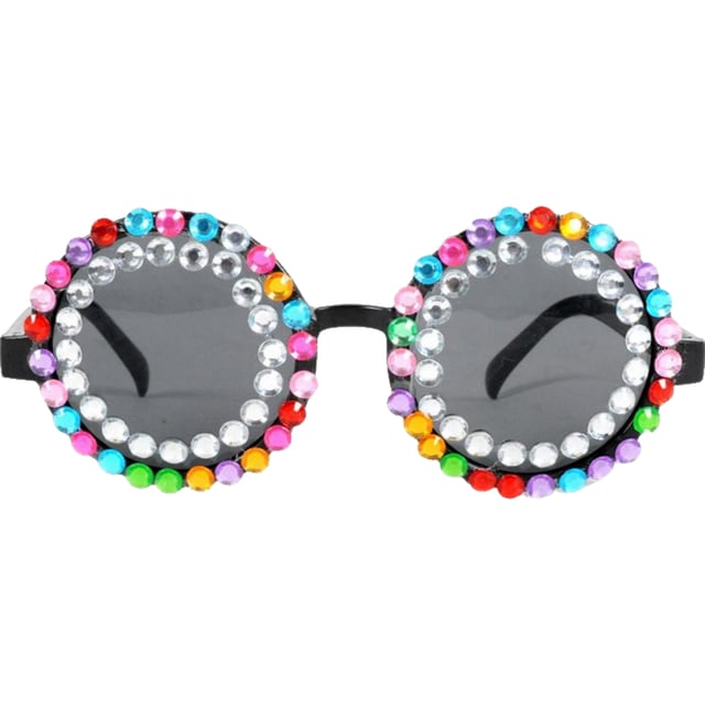Diamonte Round Glasses