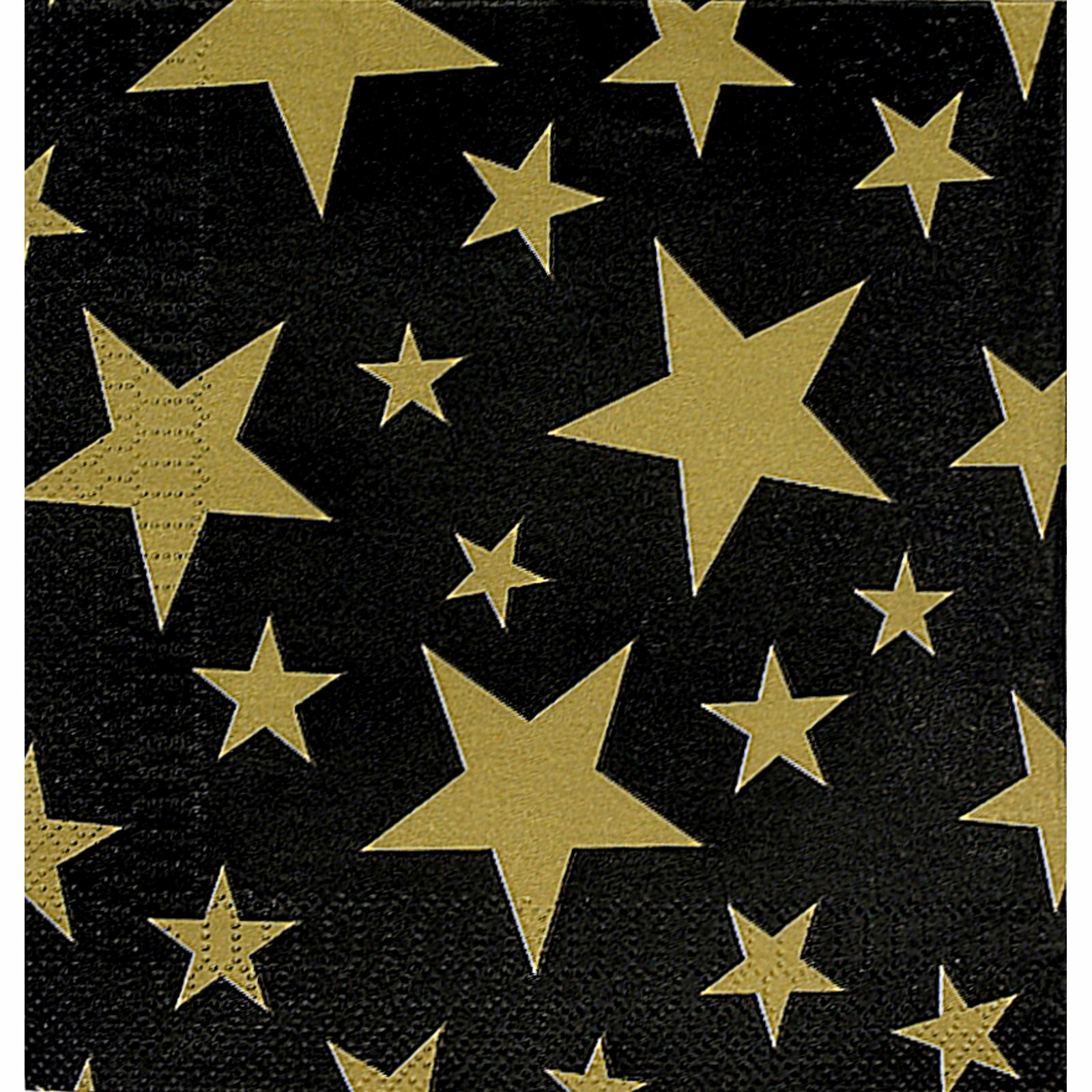Gold Star Large Napkins / Serviettes (Pack of 16)