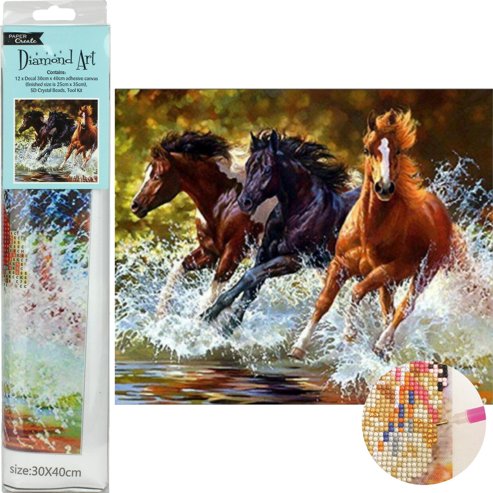 Diamond Art Kit Wild Horses