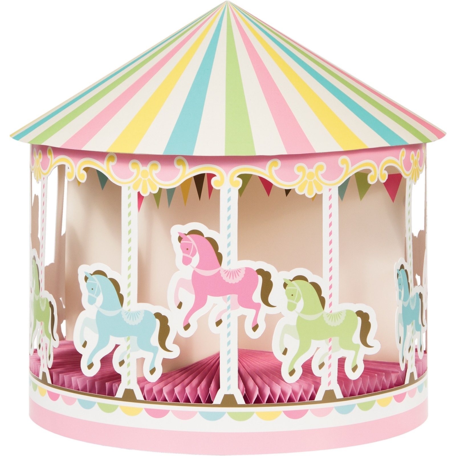 Carousel Horses Honeycomb Table Centrepiece