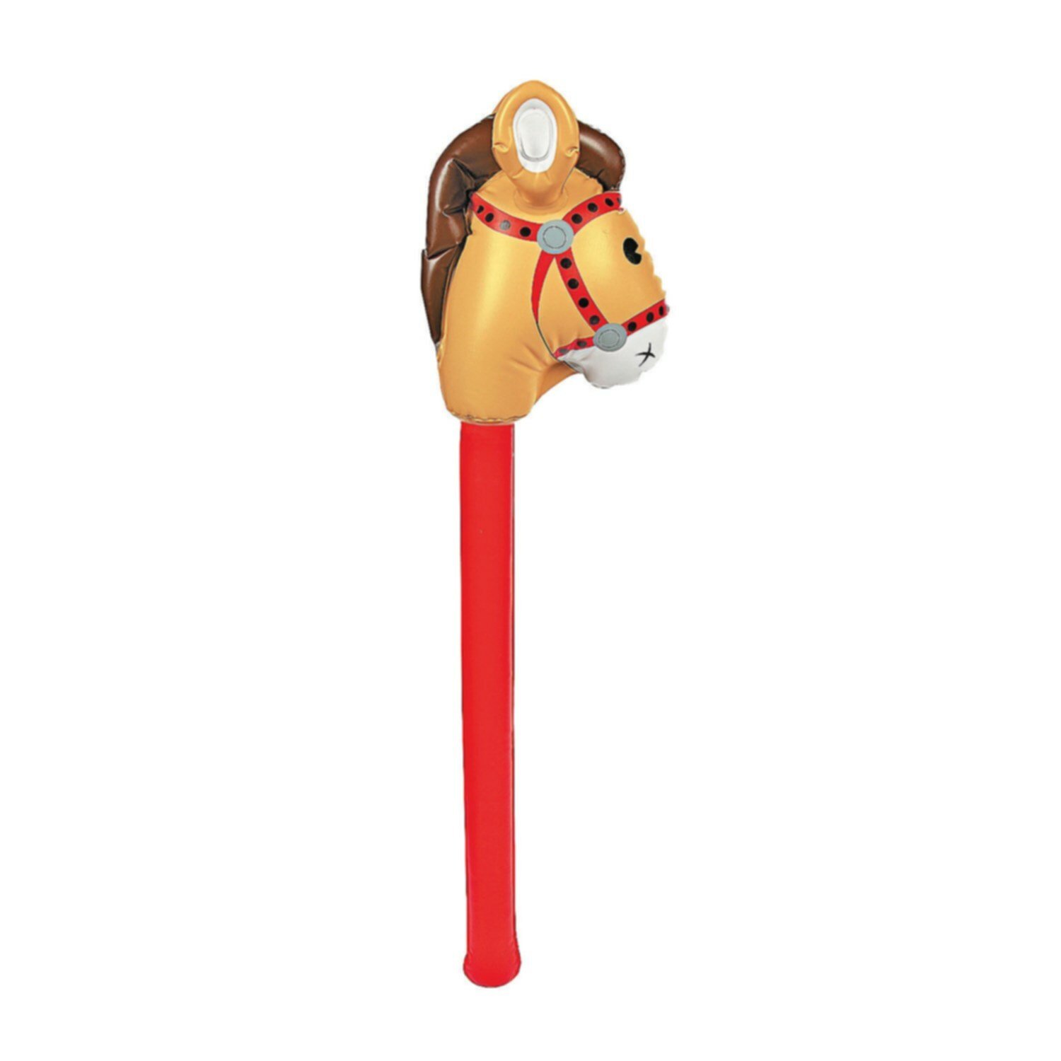 Inflatable Brown Hobby Horse