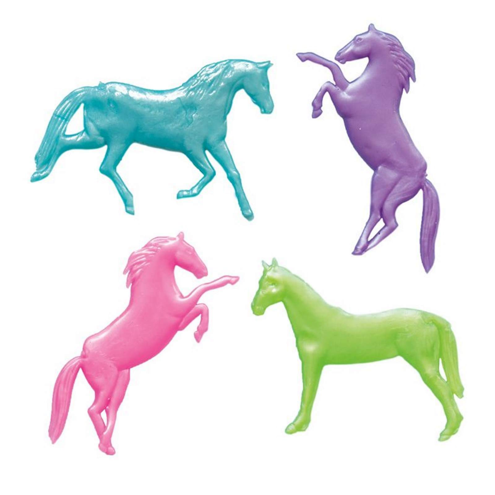 Neon Stretchy Horses (Pack of 8)