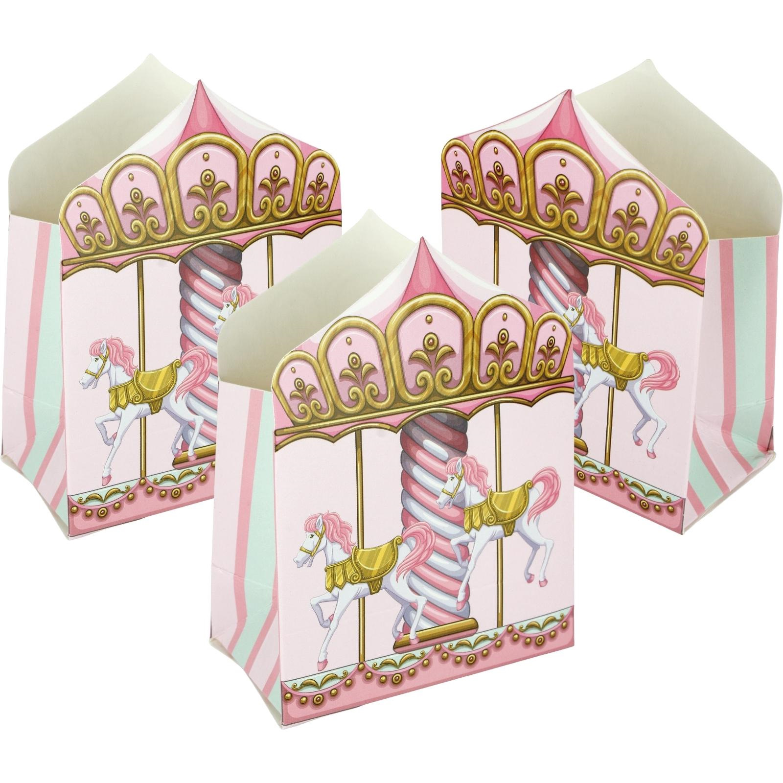 Vintage Carousel Mini Treat Boxes (Pack of 6)
