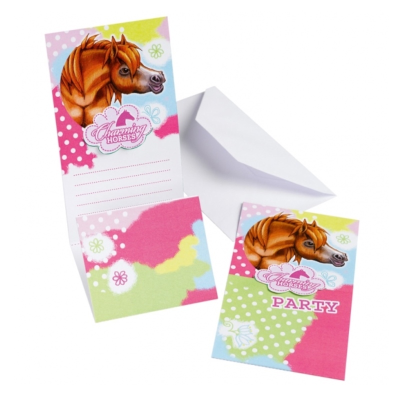 Charming Horses Party Invitations (Pack of 6)