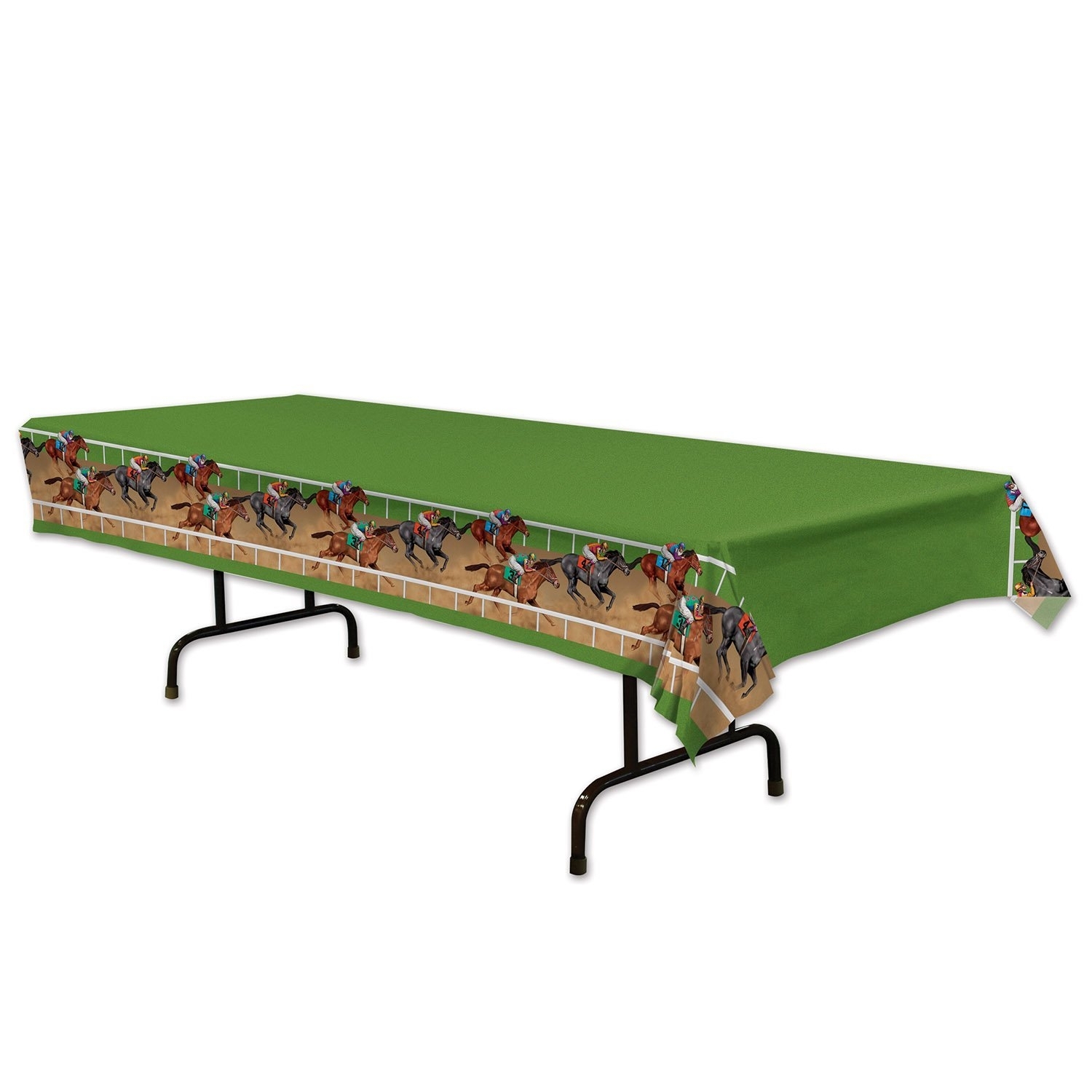 Horse Racing Plastic Tablecloth