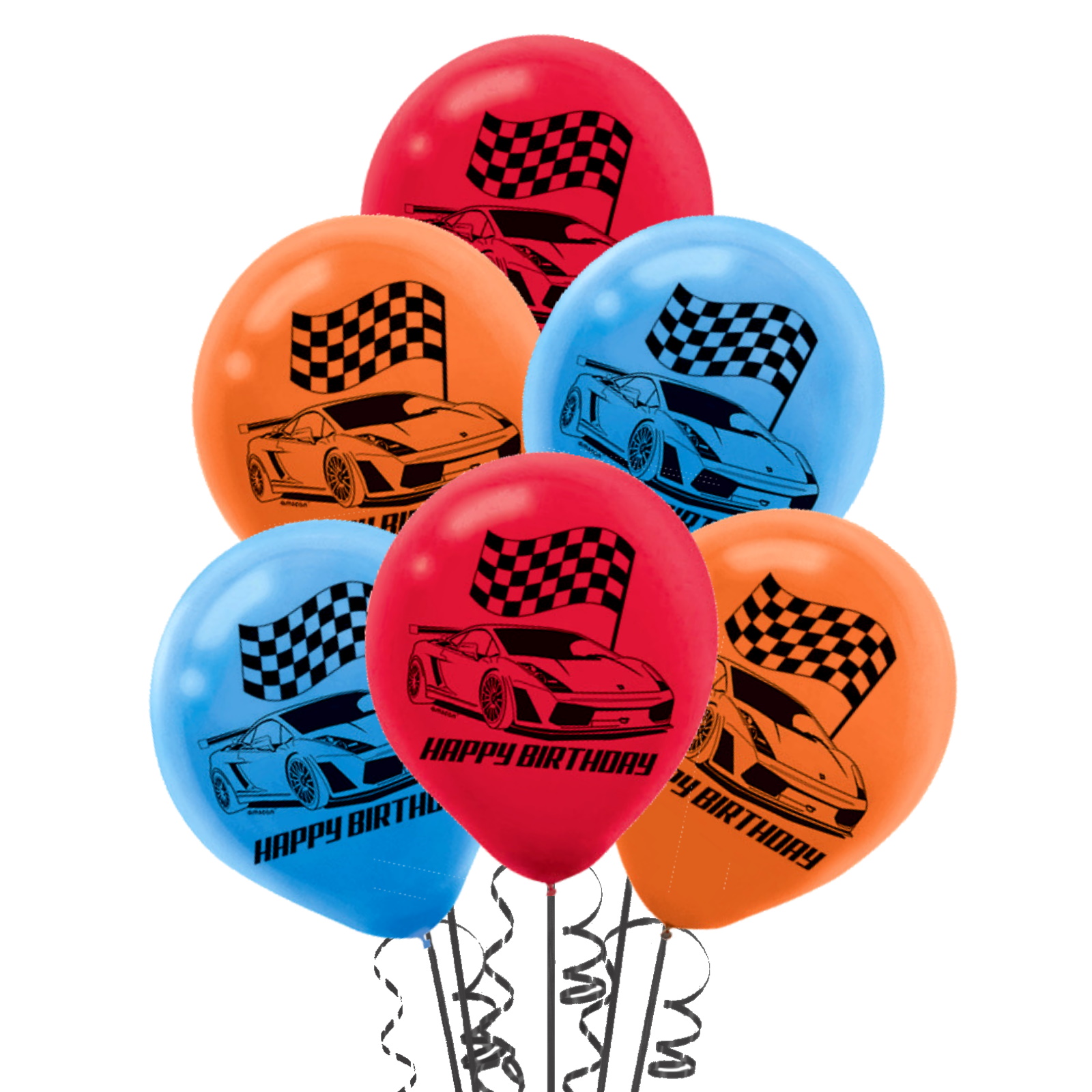 Hot Wheels Wild Racer Latex Balloons (Pack of 6)