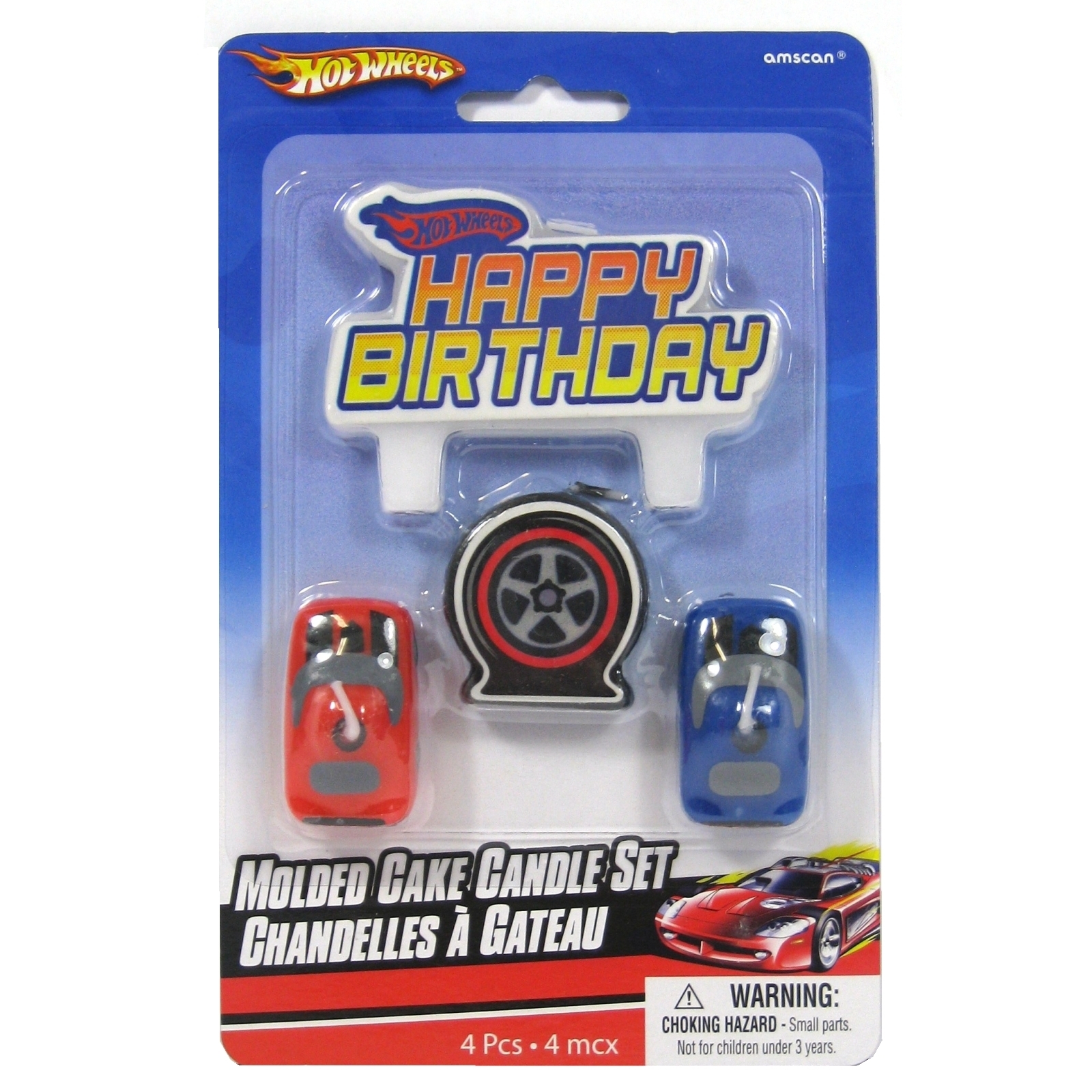 Hot Wheels Speed City Molded Candles (Set of 4)