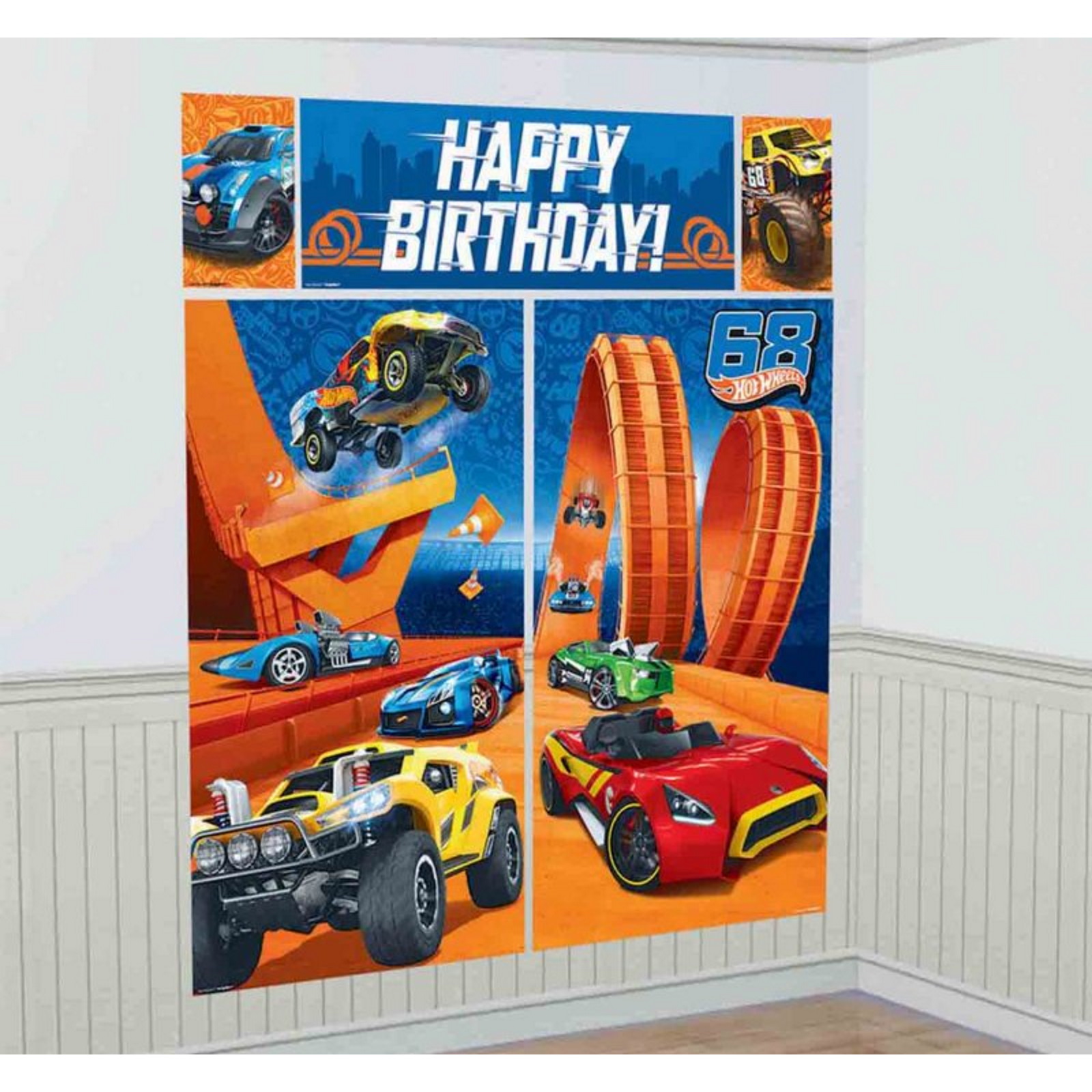 Hot Wheels Wild Racer Wall Decorating Kit