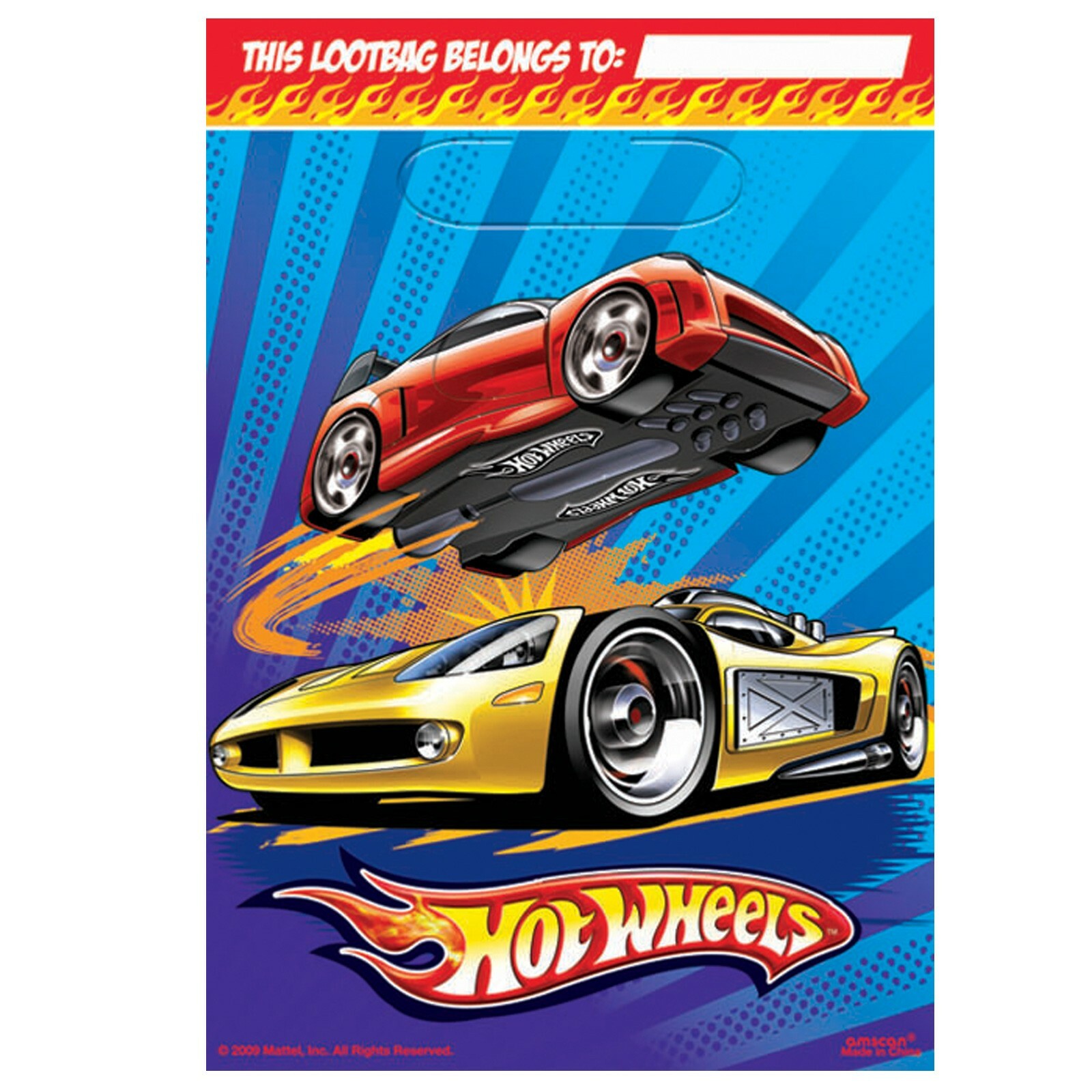 Hot Wheels Speed City Lolly/Treat Bags (Pack of 8)