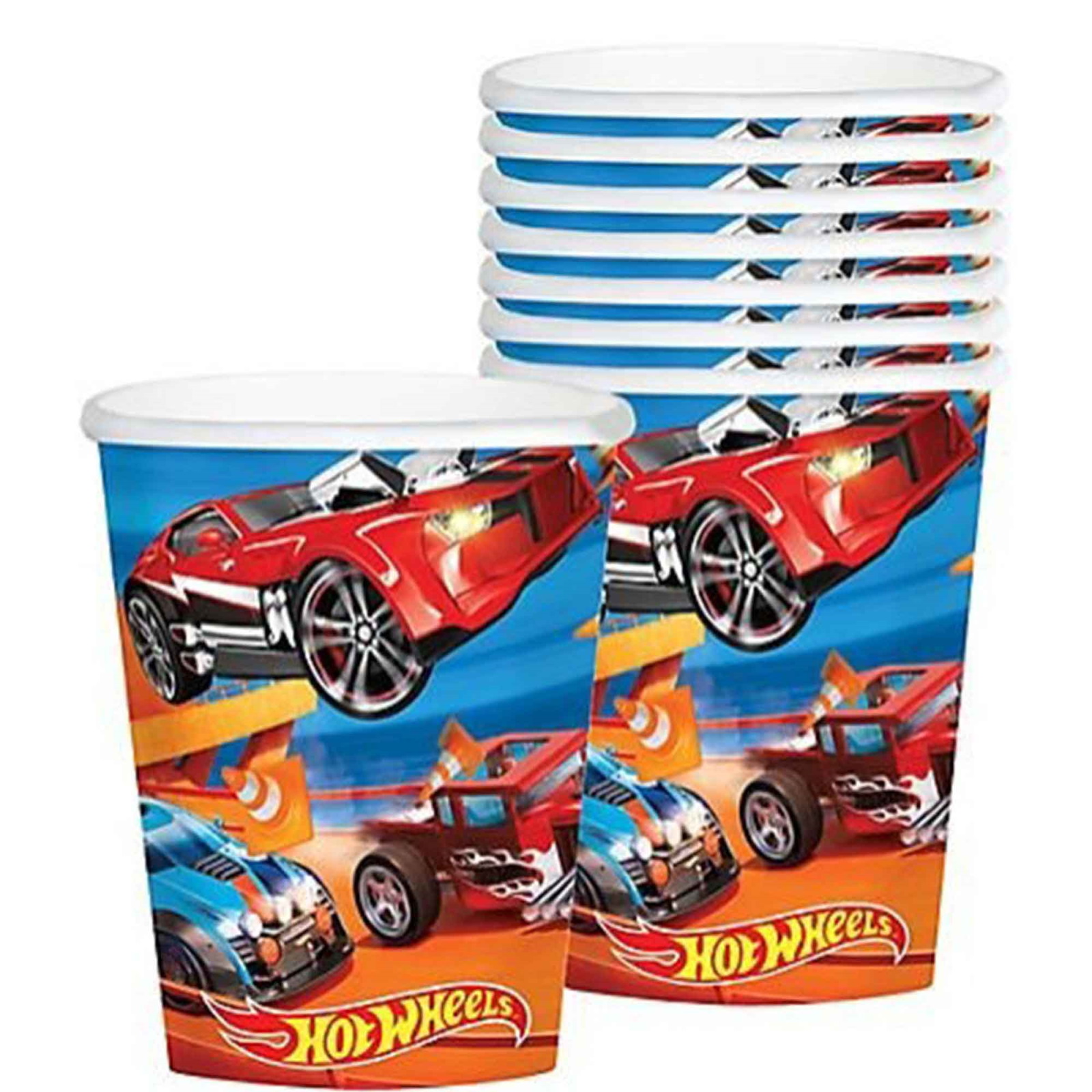 Hot Wheels Wild Racer Paper Cups (Pack of 8)