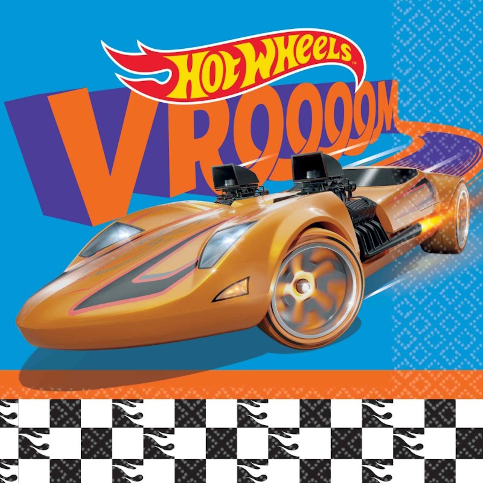 Hot Wheels Speed Machines Large Napkins / Serviettes (Pack of 16) 
