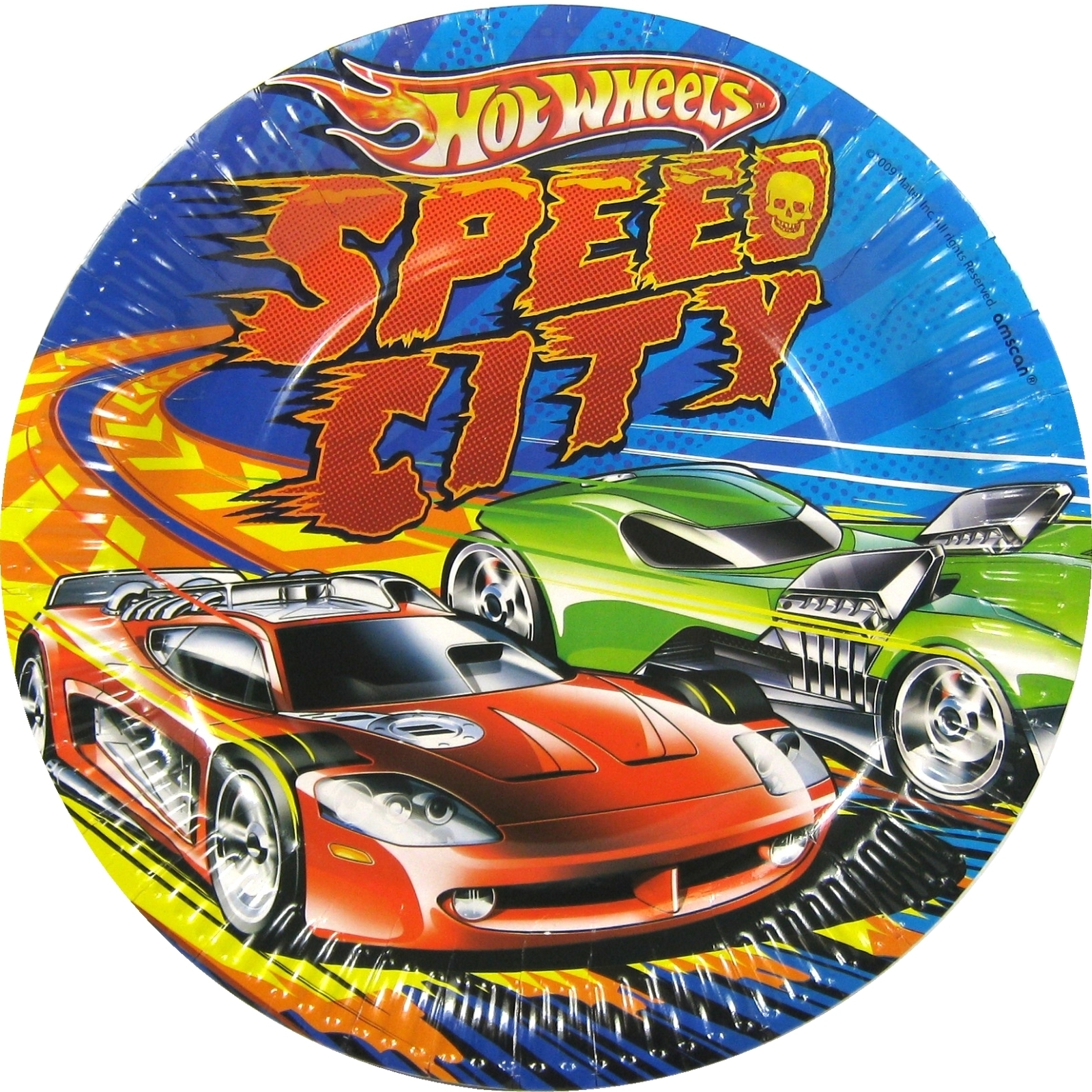Hot Wheels Speed City Large Paper Plates (Pack of 8)