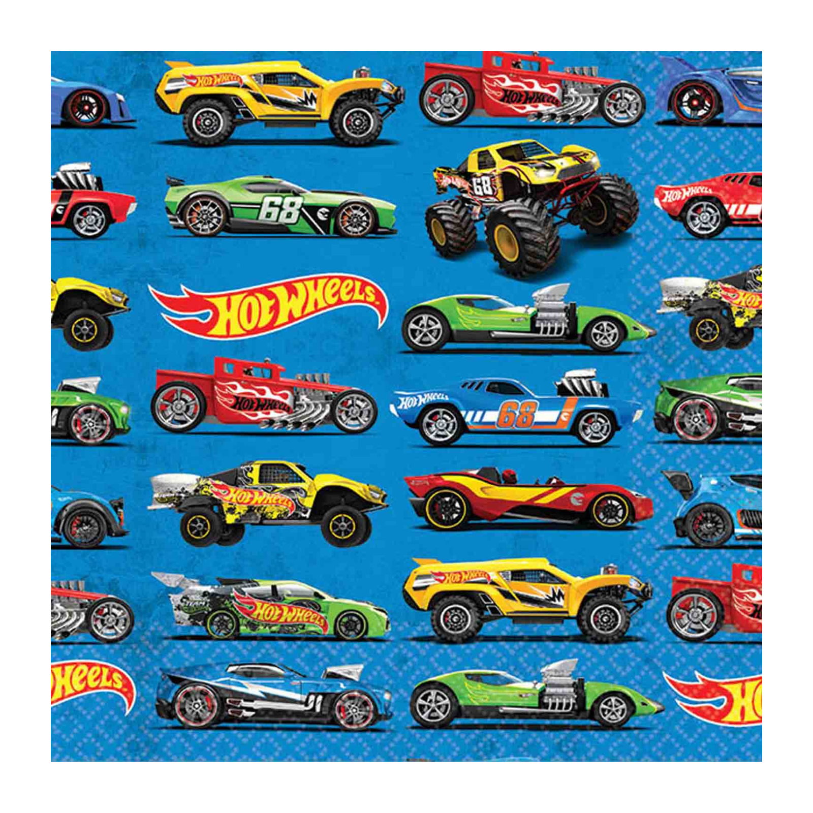 Hot Wheels Wild Racer Small Napkins / Serviettes (Pack of 16)
