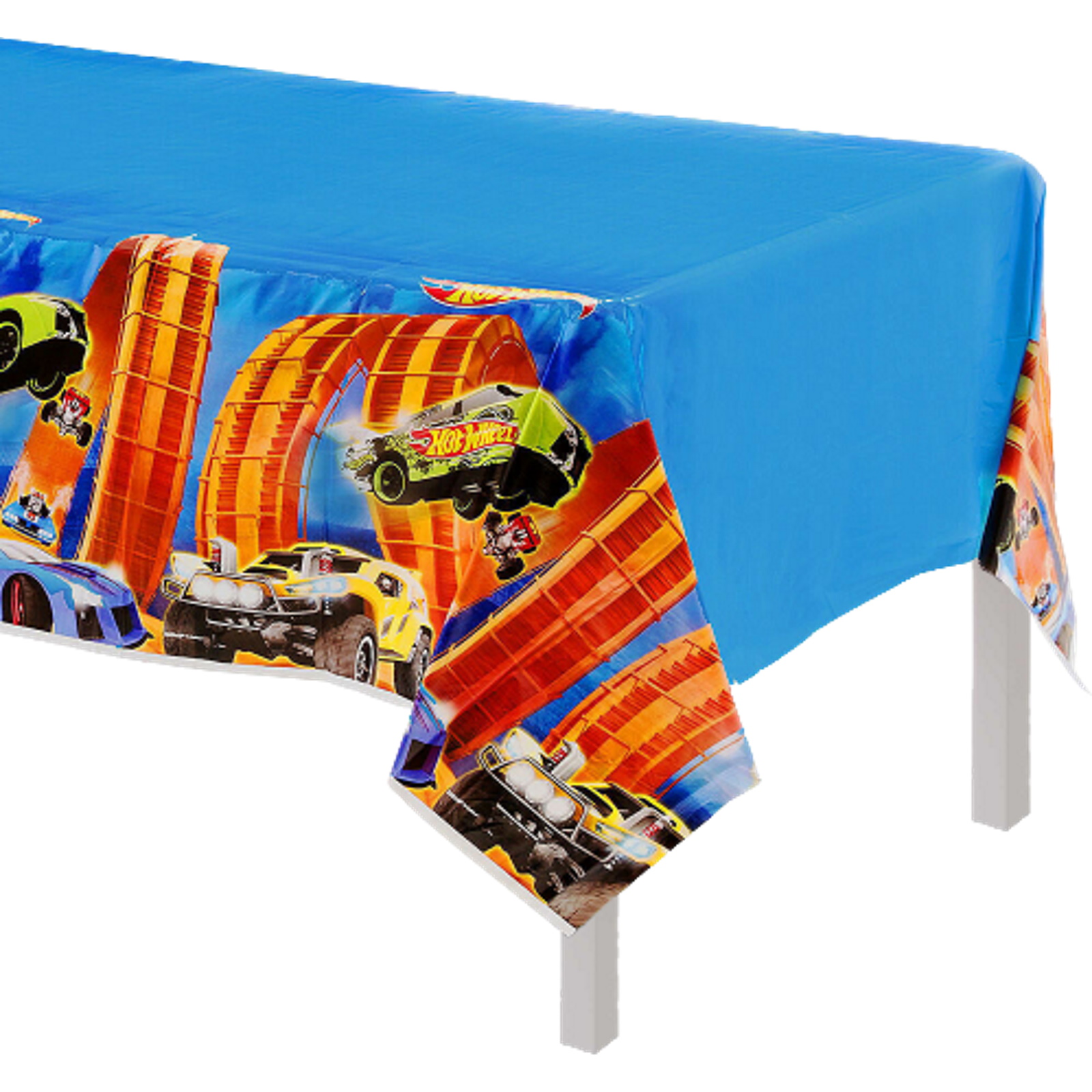 Hot Wheels Wild Racer Plastic Tablecloth