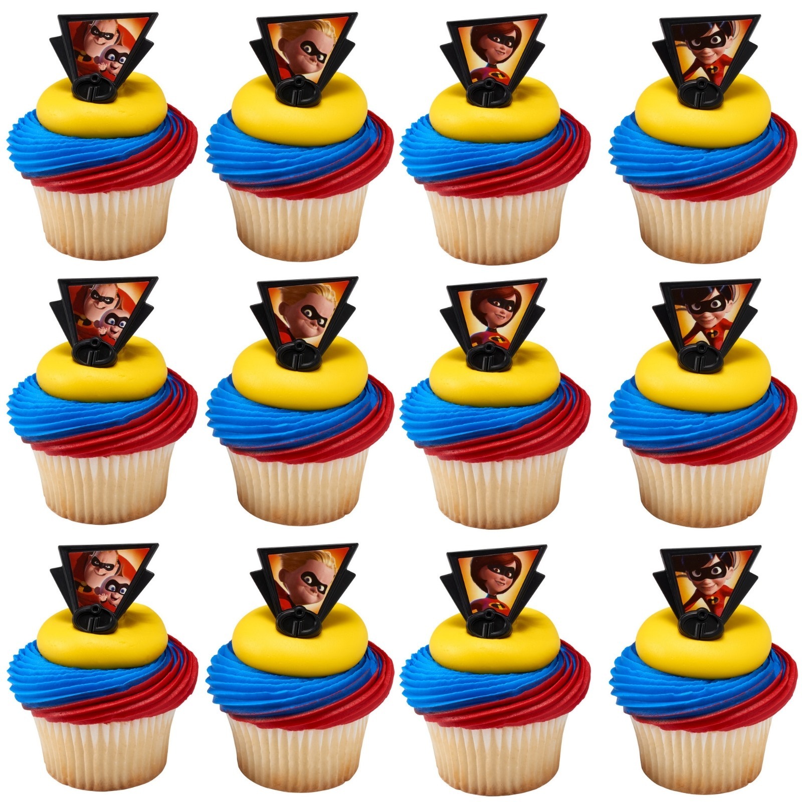 Incredibles 2 Cupcake Rings (Pack of 12)