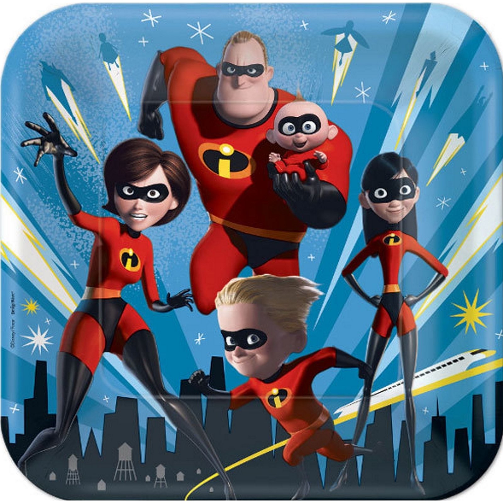 Incredibles 2 Large Paper Plates (Pack of 8)