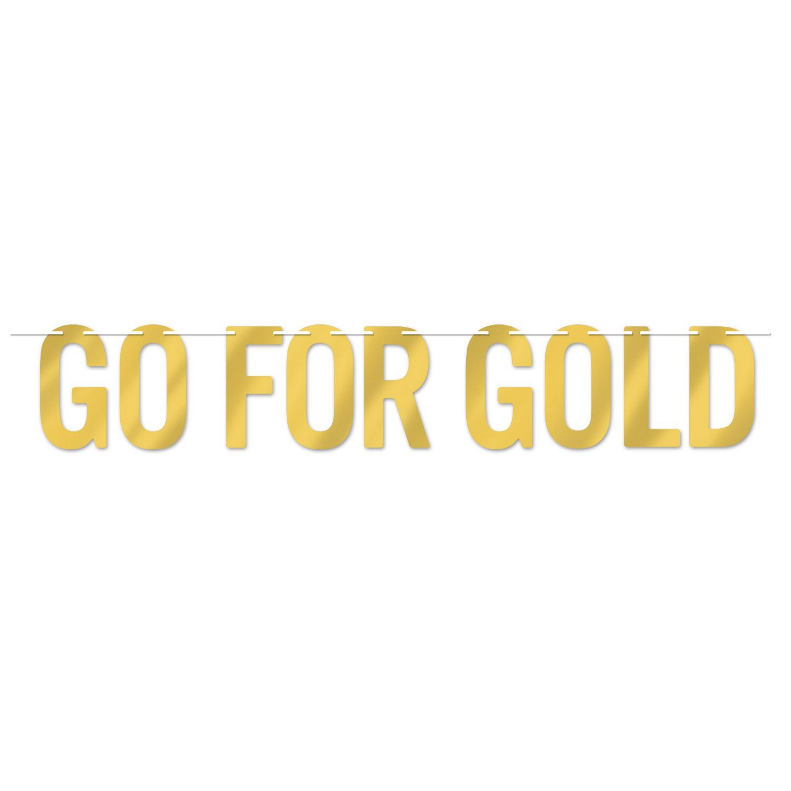 Go For Gold Letter Banner 1.52m