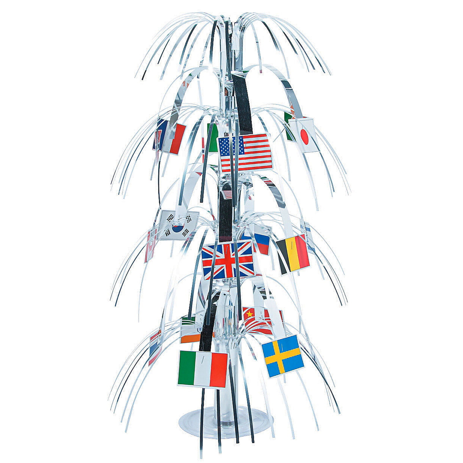 Flags of the World Cascade Centrepiece