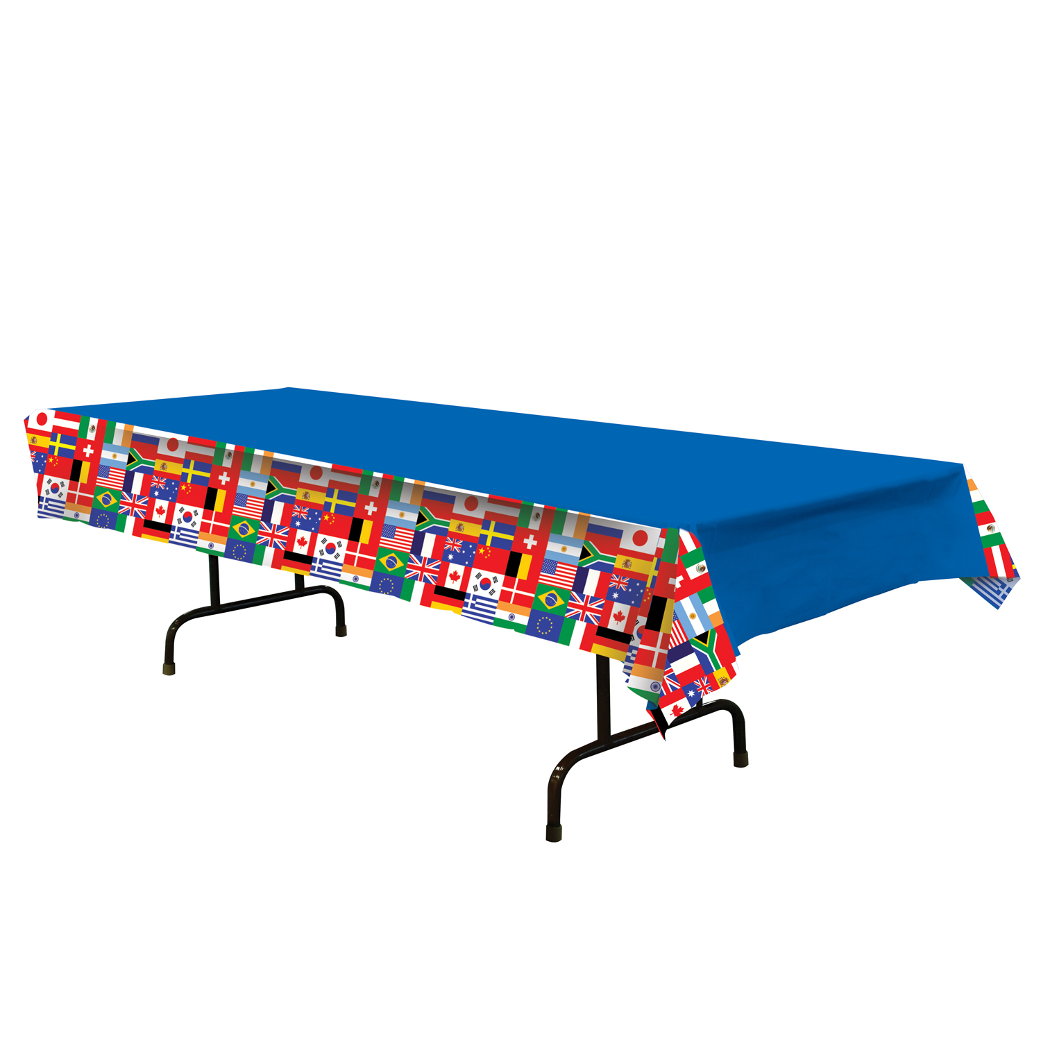 International Flags Plastic Tablecloth