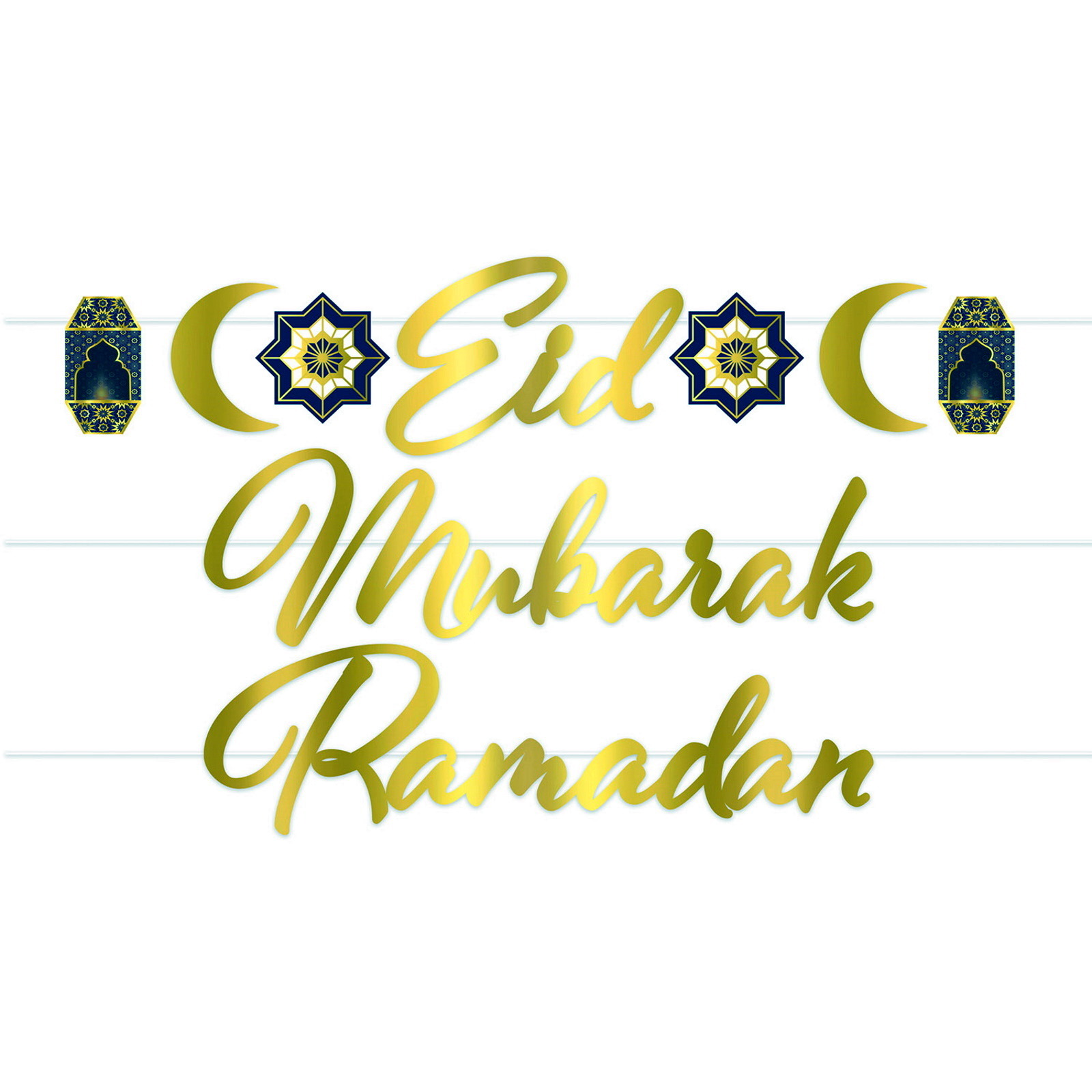 Ramadan Eid Mubarak Garland Banner
