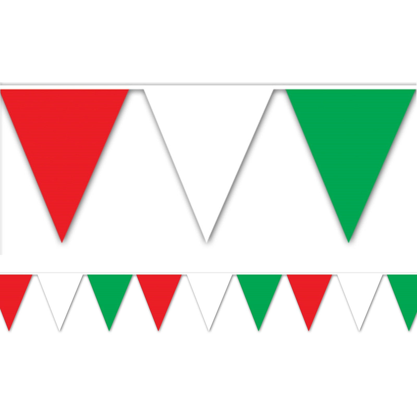 Red White and Green Flag Banner (9m)
