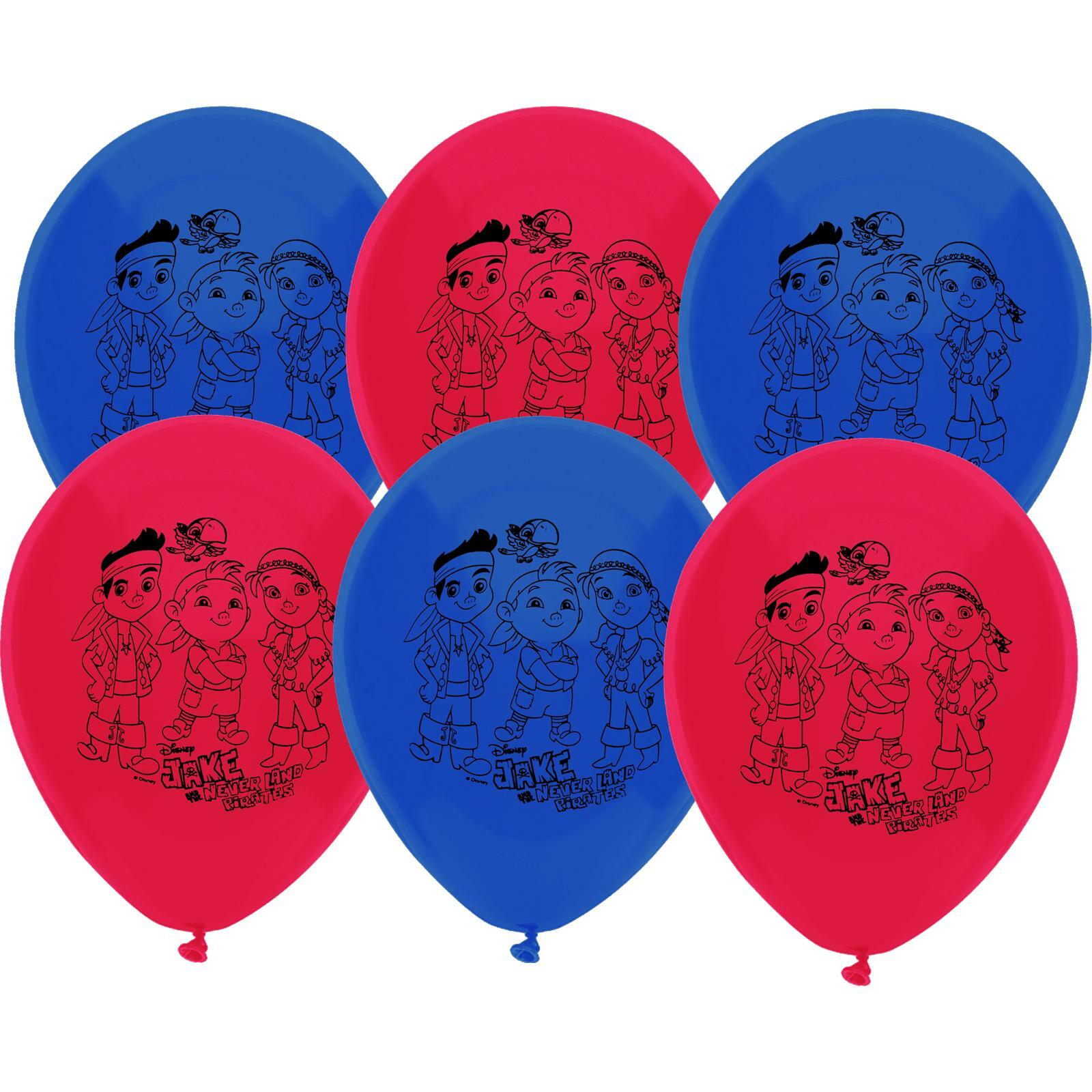 Jake and the Never Land Pirates Balloons (Pack of 6)