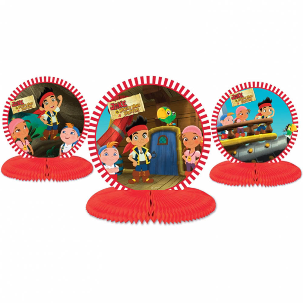 Jake and the Never Land Pirates Mini Centrepieces (Set of 3)