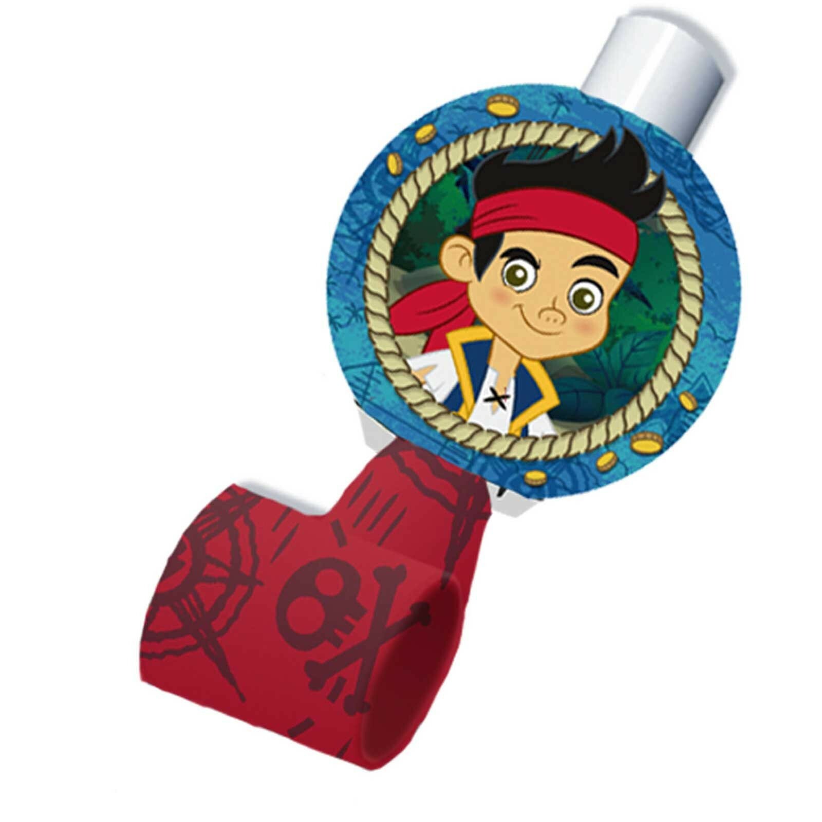 Jake and the Never Land Pirates Party Blowers (Pack of 8)