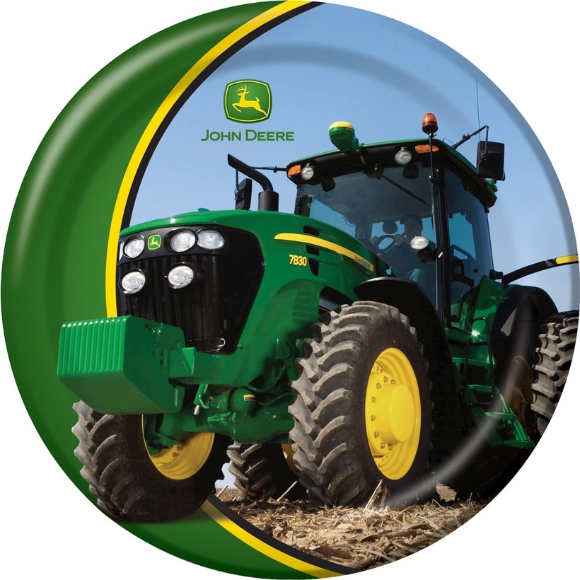 John Deere Large Paper Plates (Pack of 8)