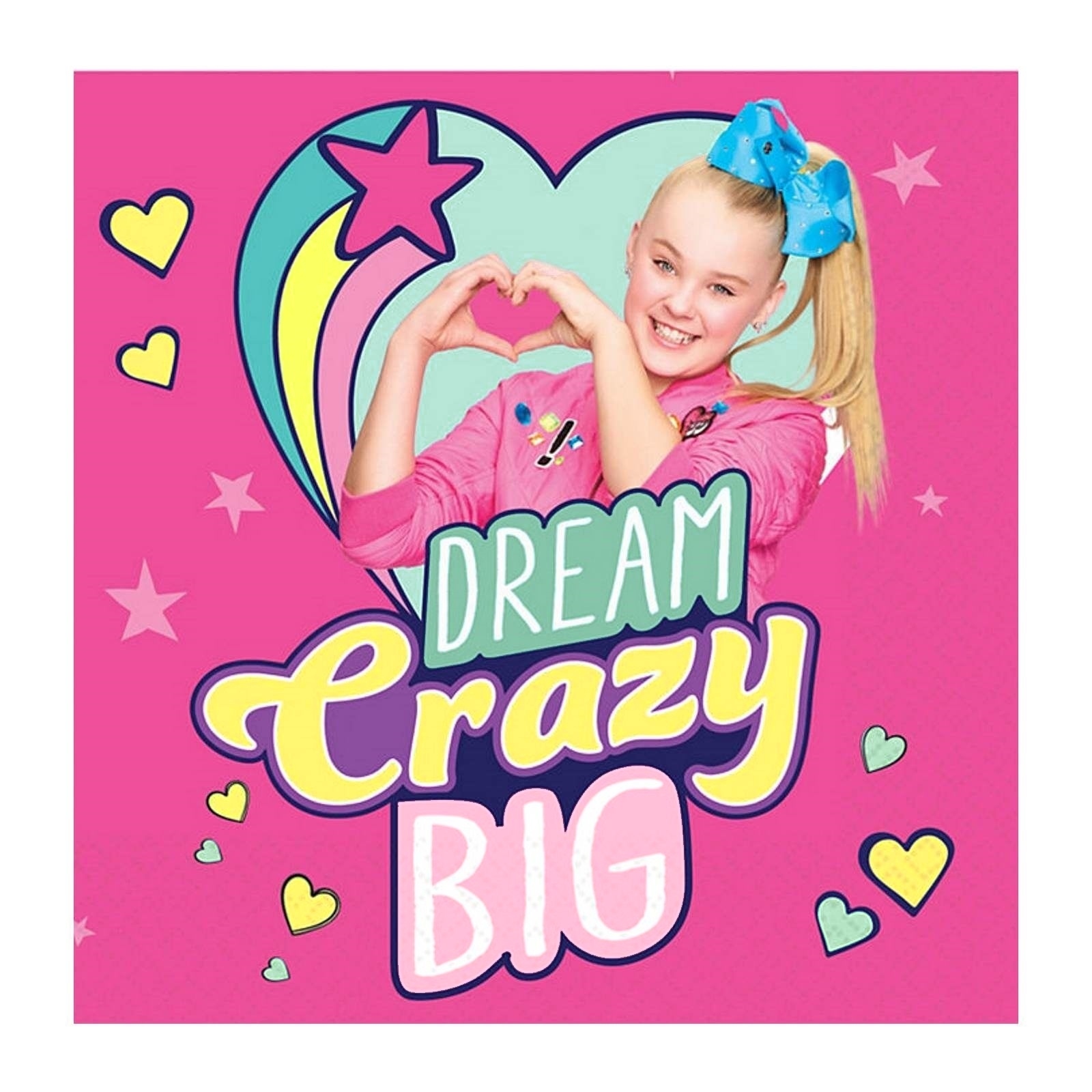 Jojo Siwa Small Napkins / Serviettes (Pack of 16)