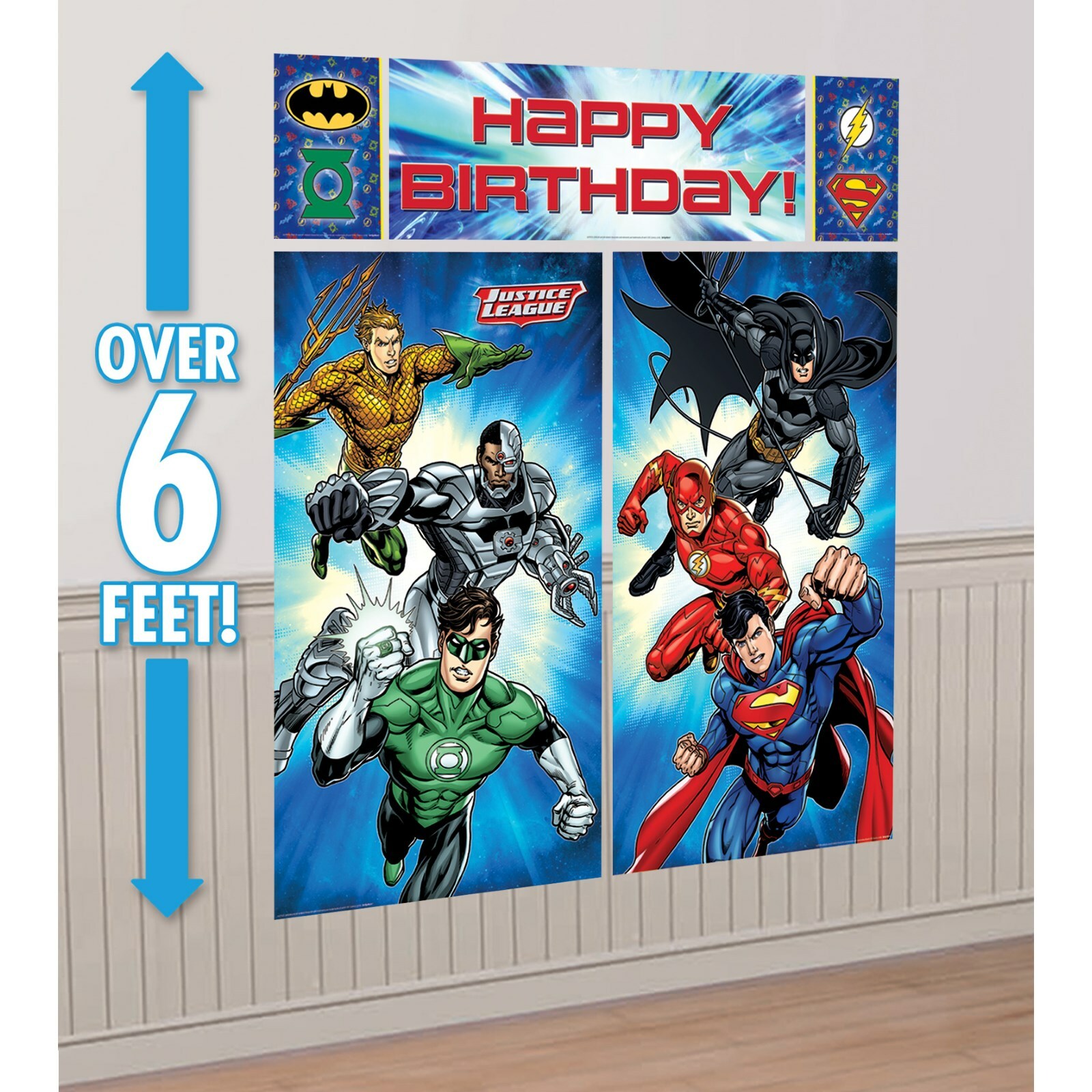 Justice League Wall Decorating Kit