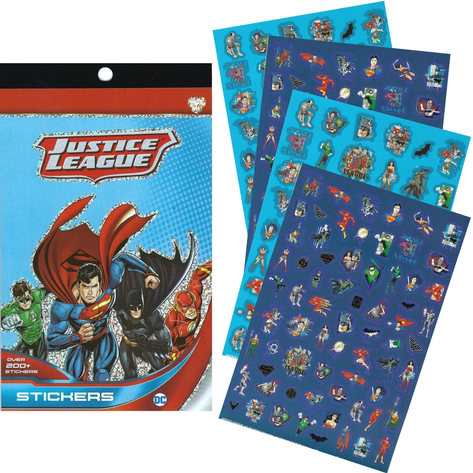 Justice League Sticker Pad (4 Sheets)