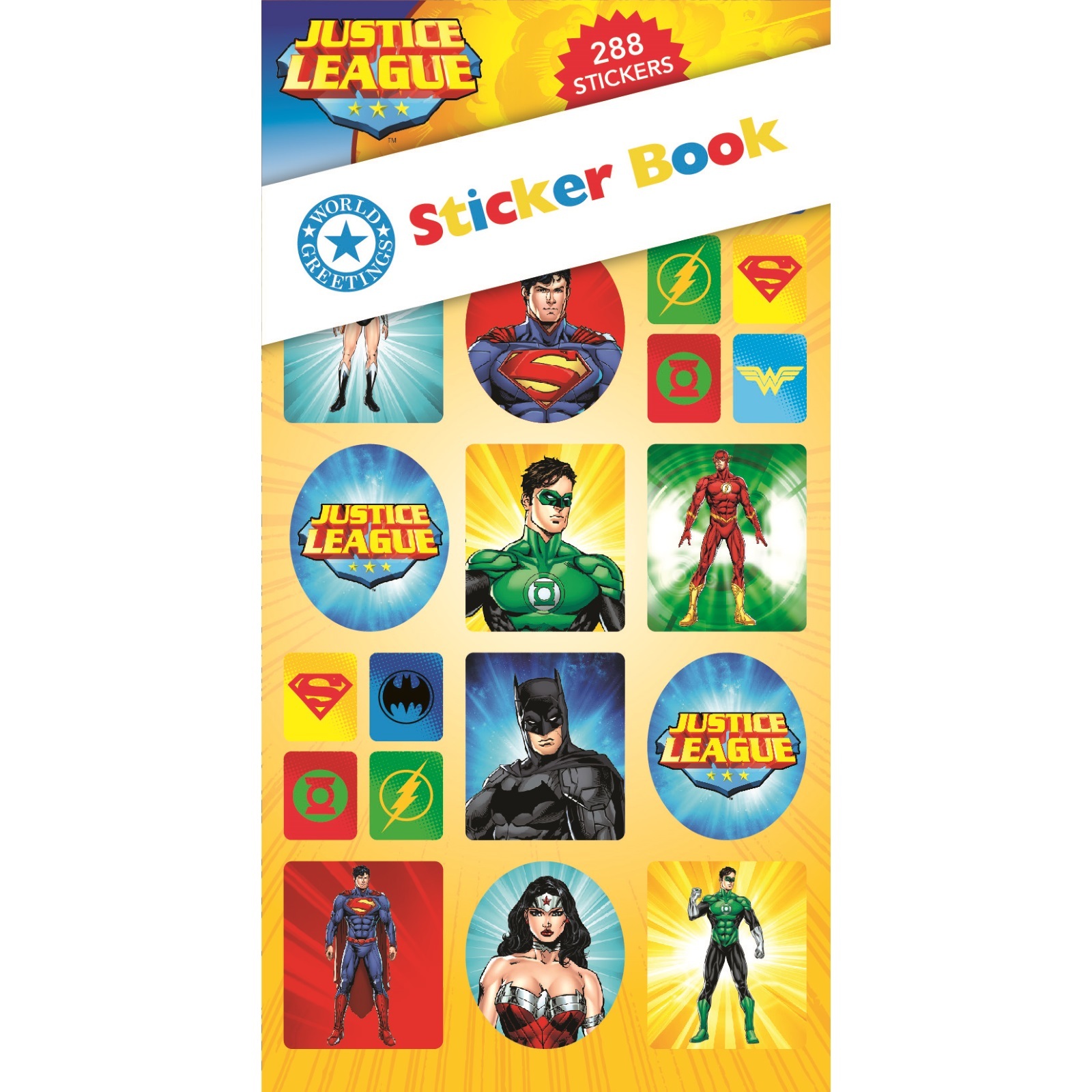 Justice League Sticker Book (12 Sheets)