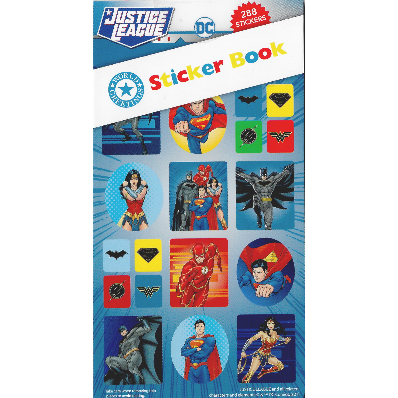Justice League Sticker Book (12 Sheets)